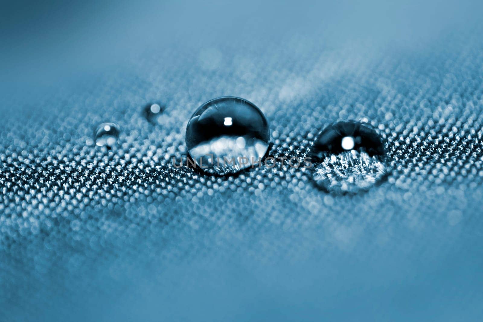 Water drops on fabric