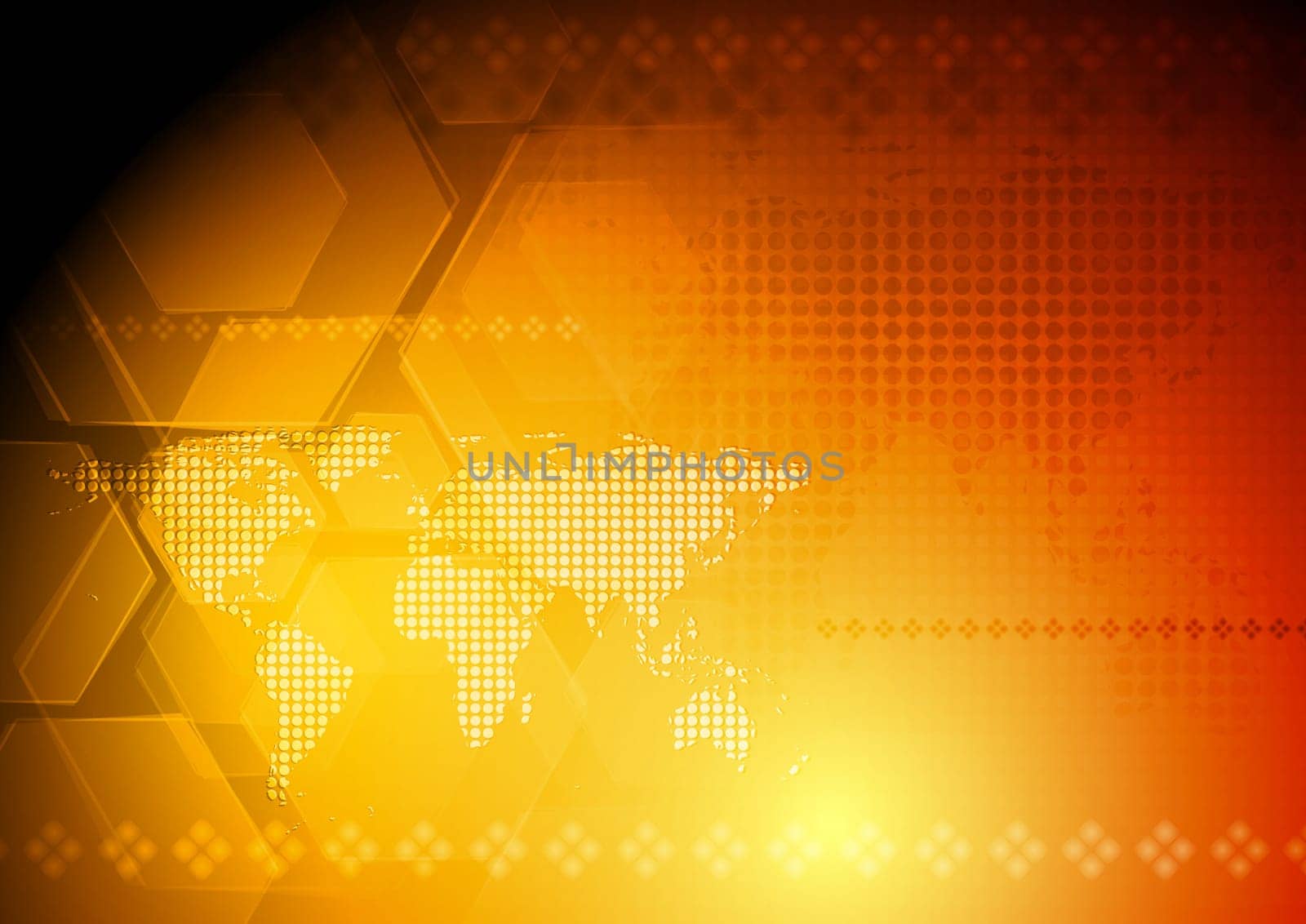 Colorful technology design with world map. Eps 10 vector background