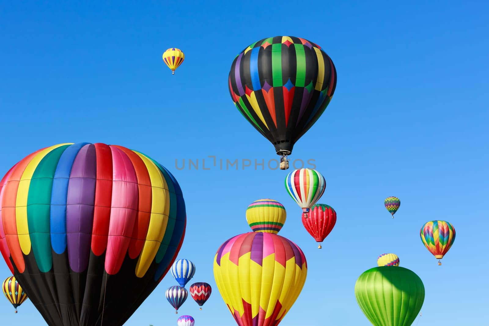 colorful hot air balloons