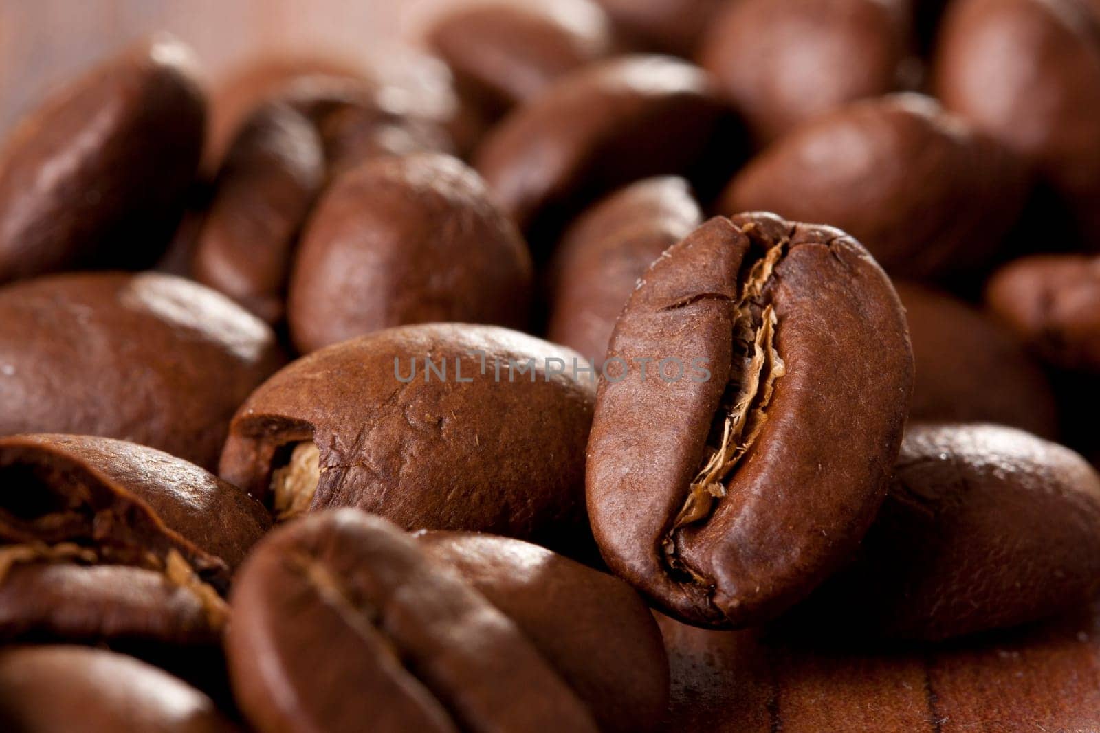 Coffee beans roasted