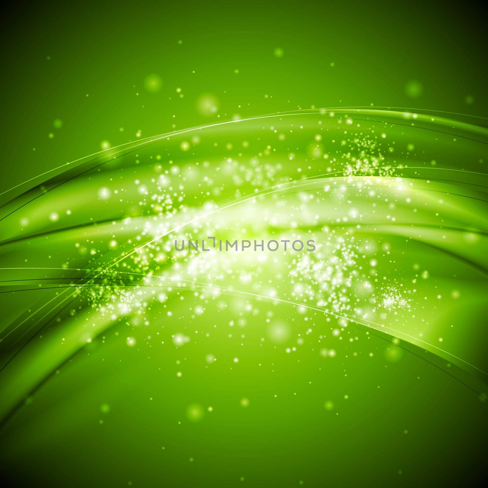 Shiny abstract waves. Vector background eps 10