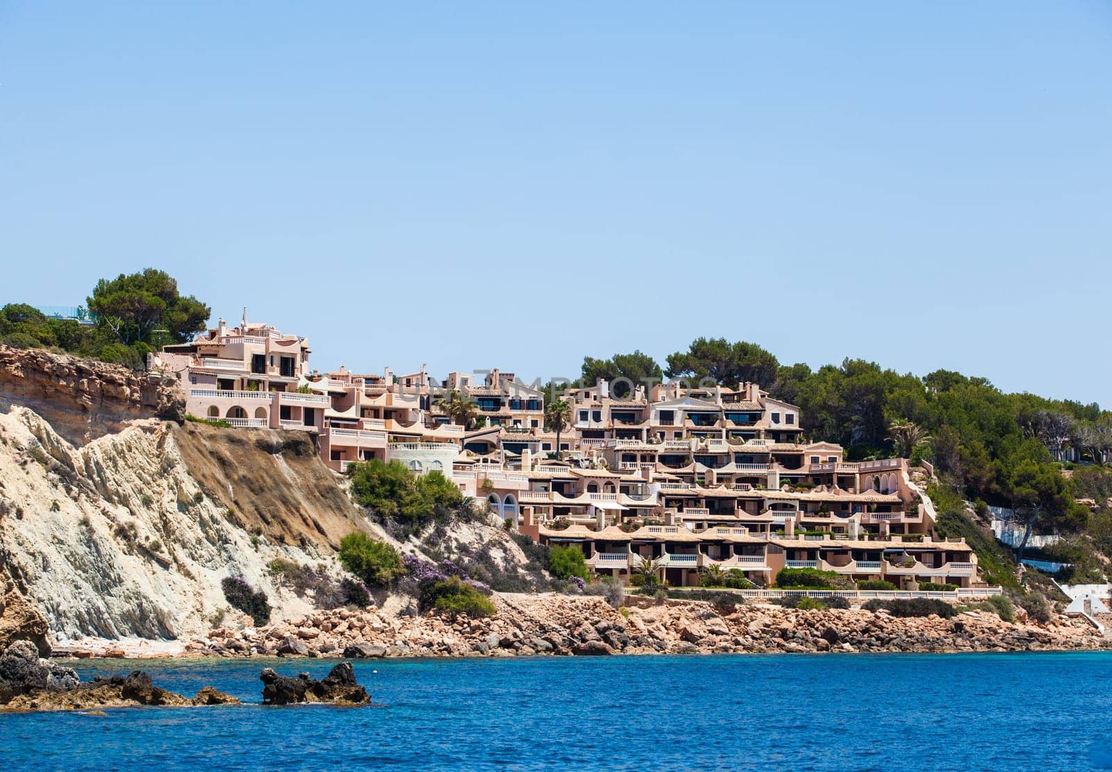 Beautiful spanish houses. Modern resort