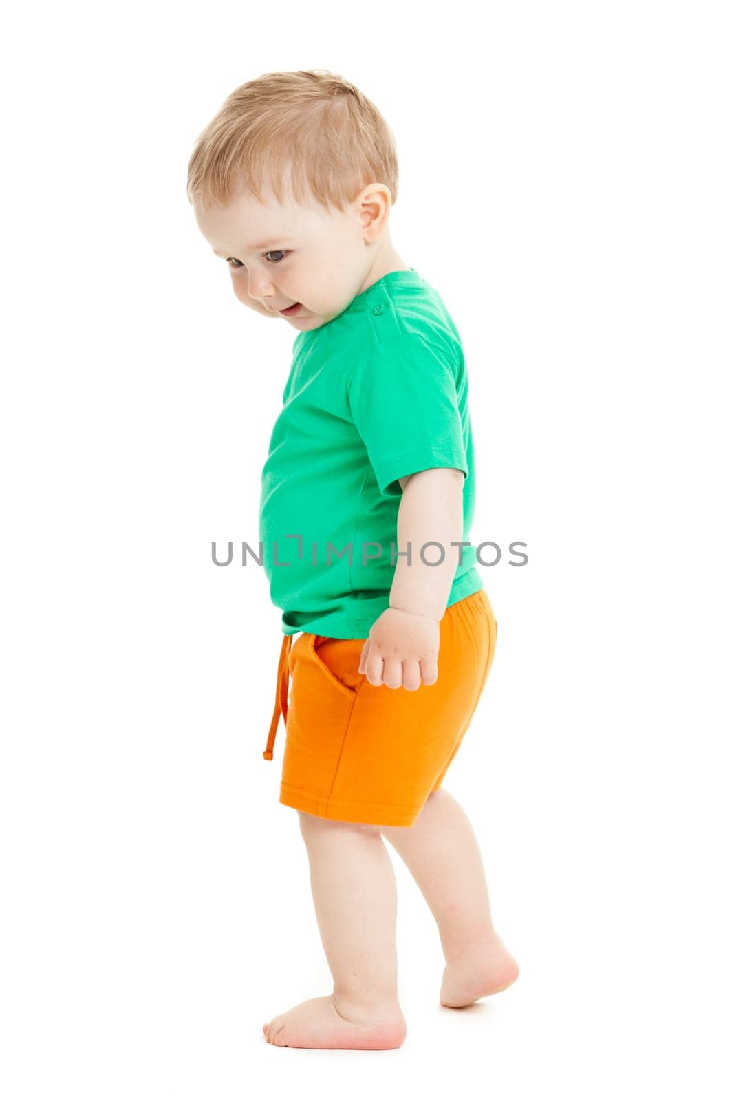 baby boy isolated.