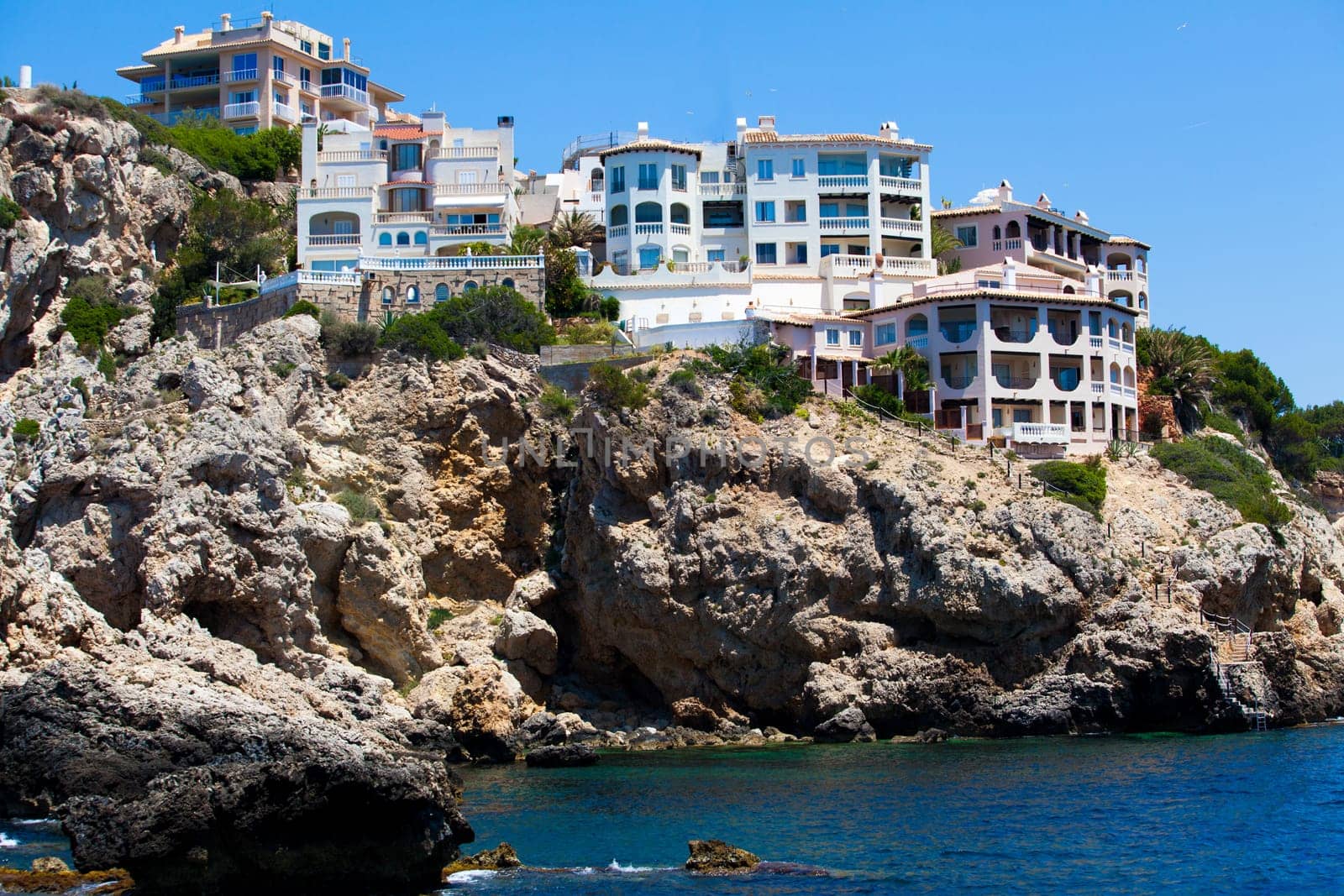 Beautiful spanish houses. Modern resort