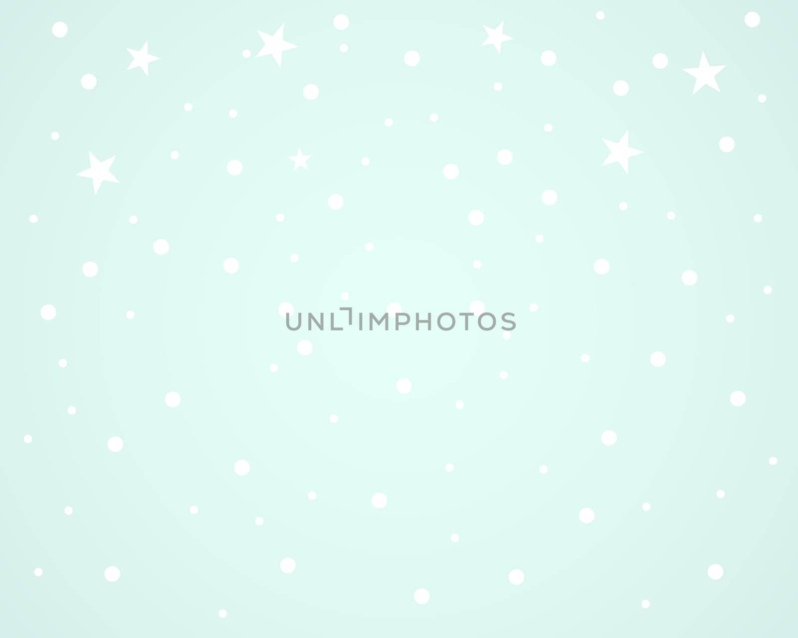 Background Snowflakes and Stars