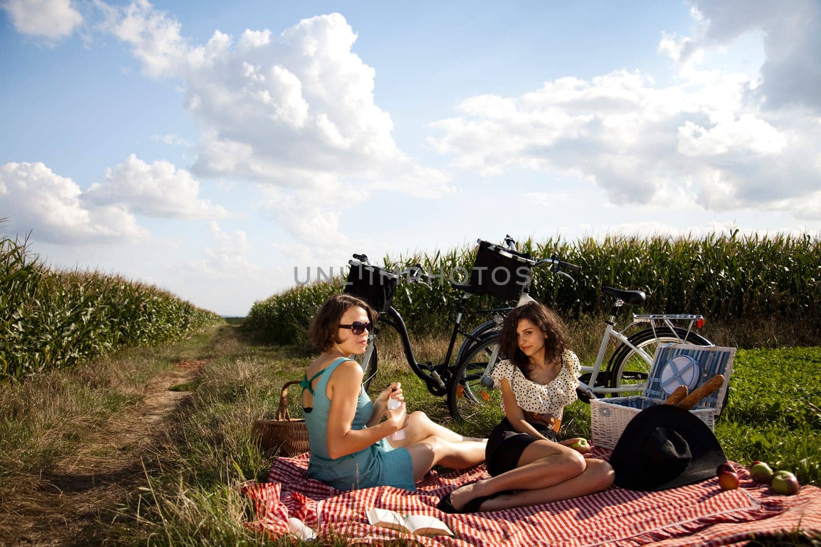 Girlfriends on picnic