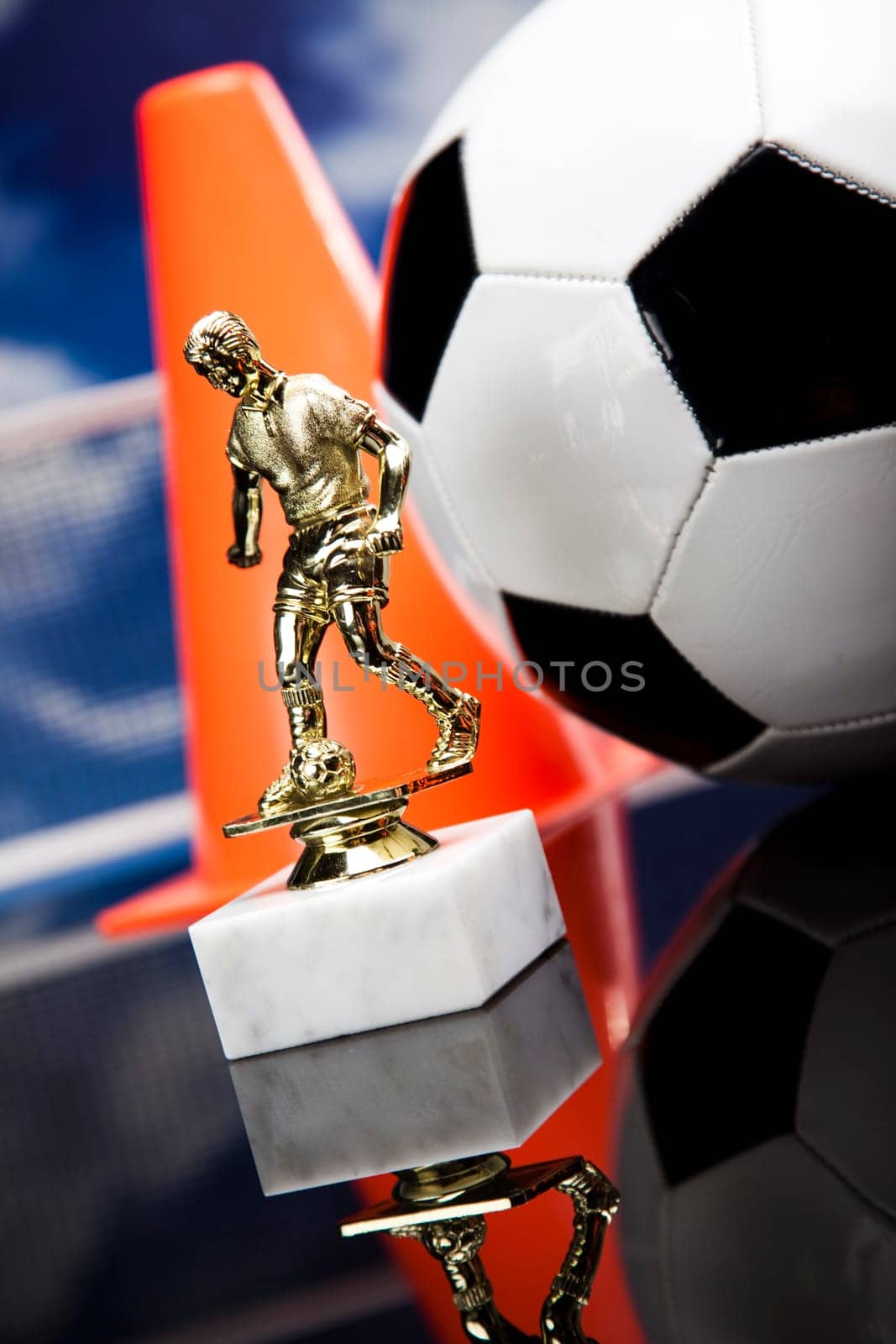 Black and white soccer ball