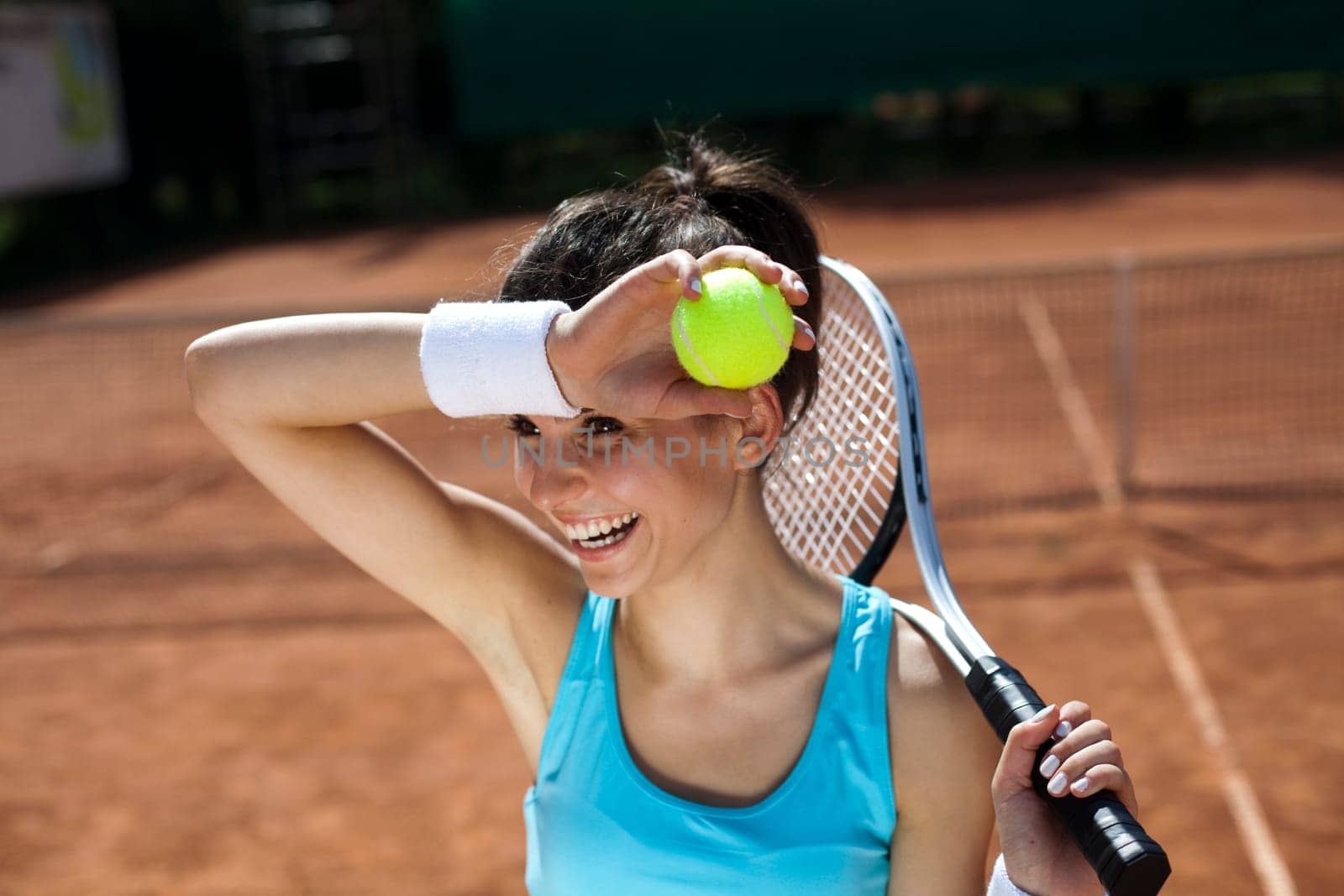 Girl Playing Tennis