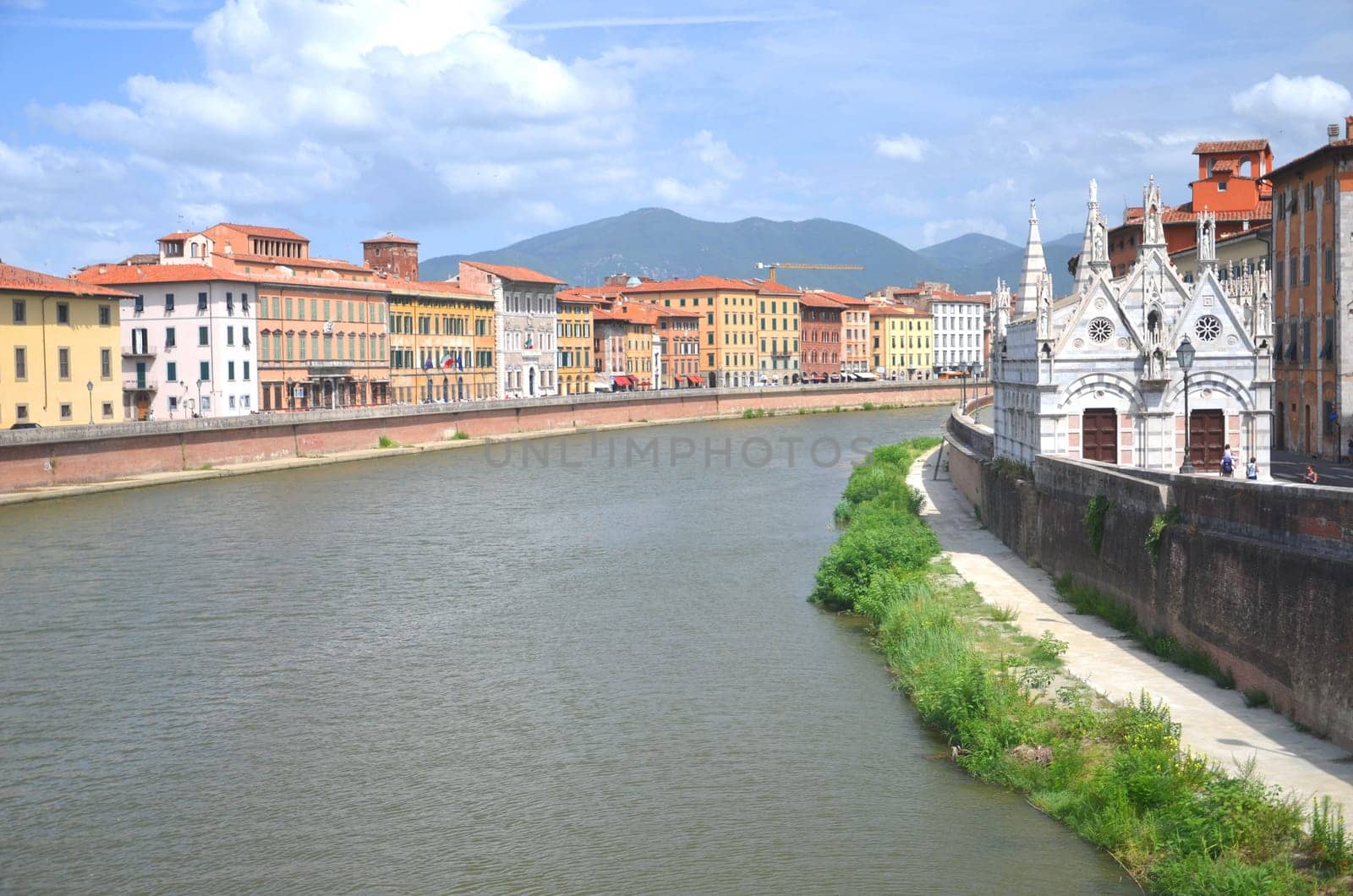 Church of Santa Maria della Spina by Arno river in Pisa, Tuscany in Italy