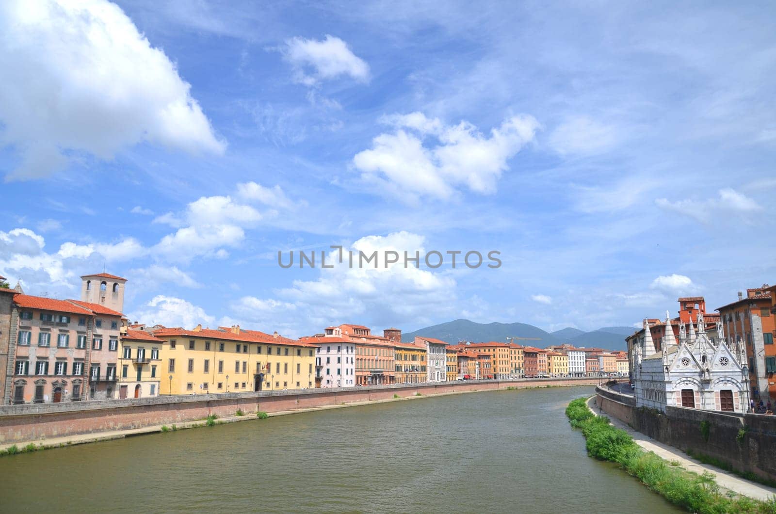 Church of Santa Maria della Spina by Arno river in Pisa, Tuscany in Italy