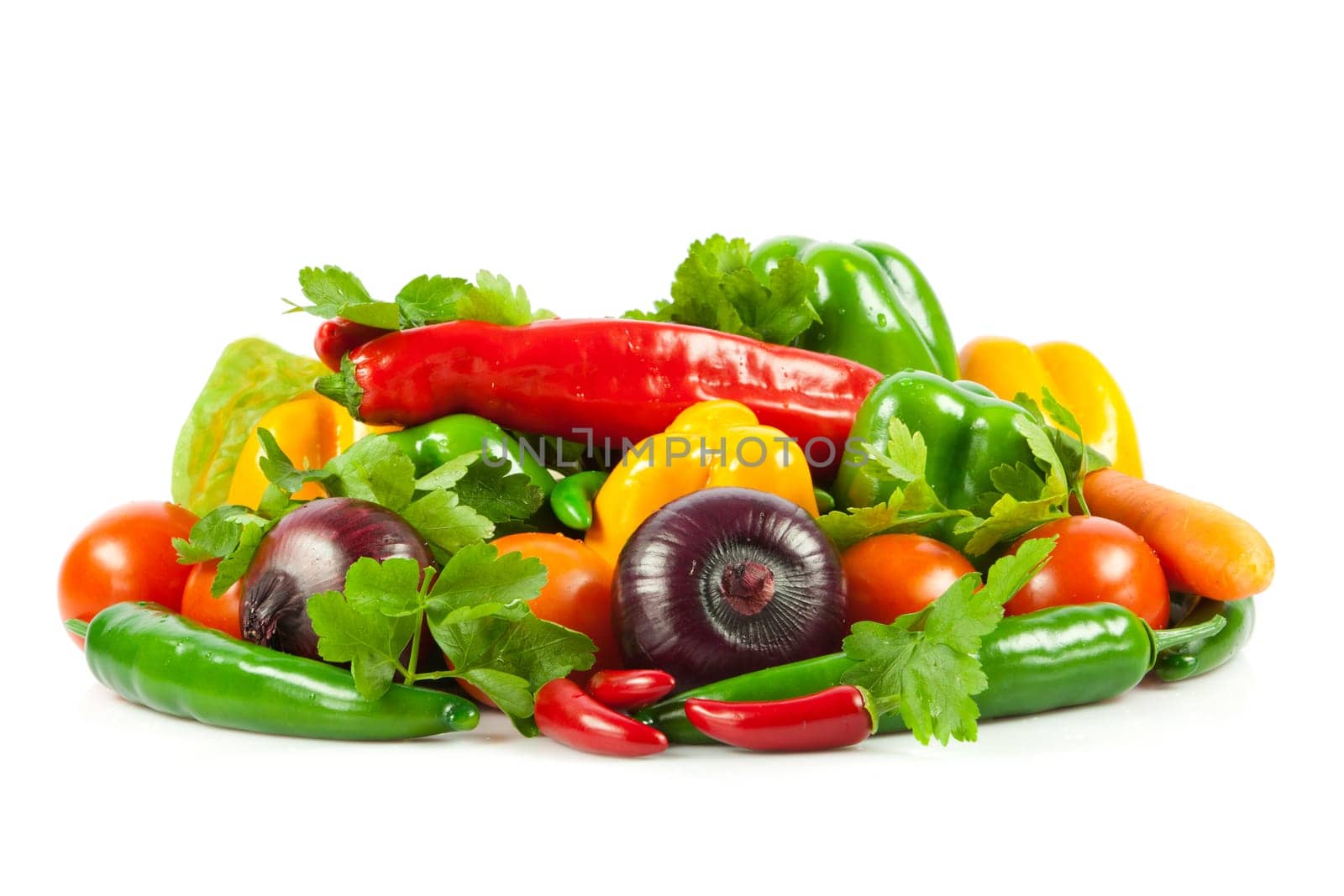 Healthy Eating. Seasonal organic raw vegetables.