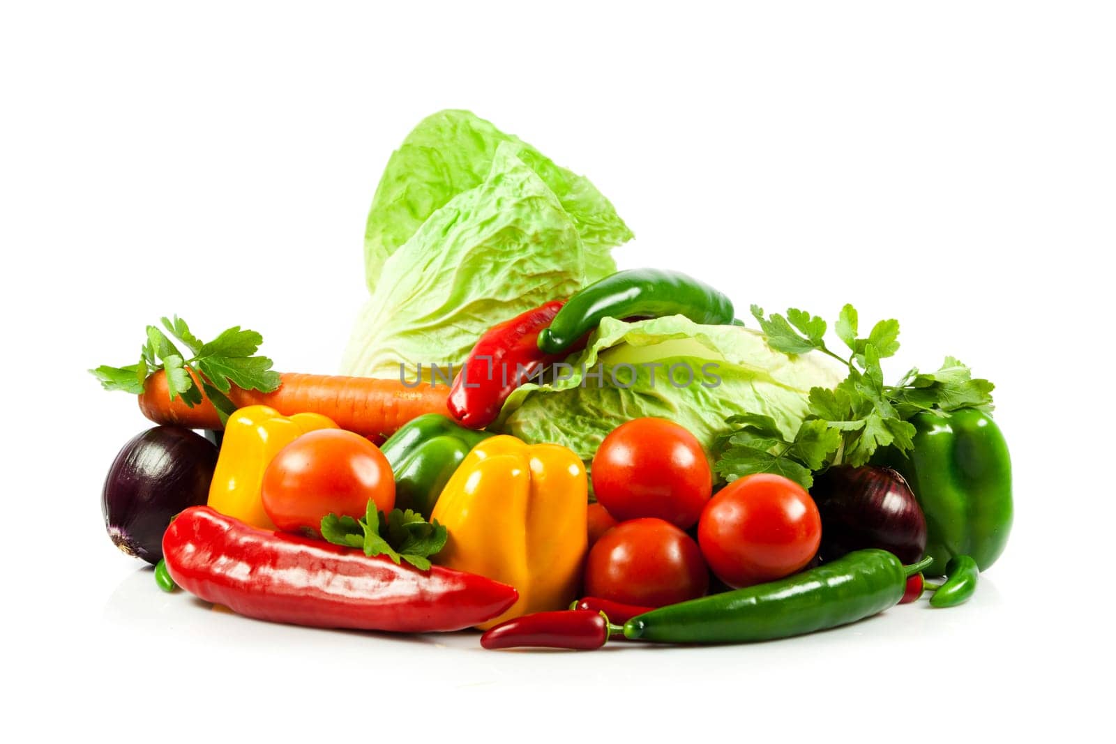 Healthy Eating. Seasonal organic raw vegetables.