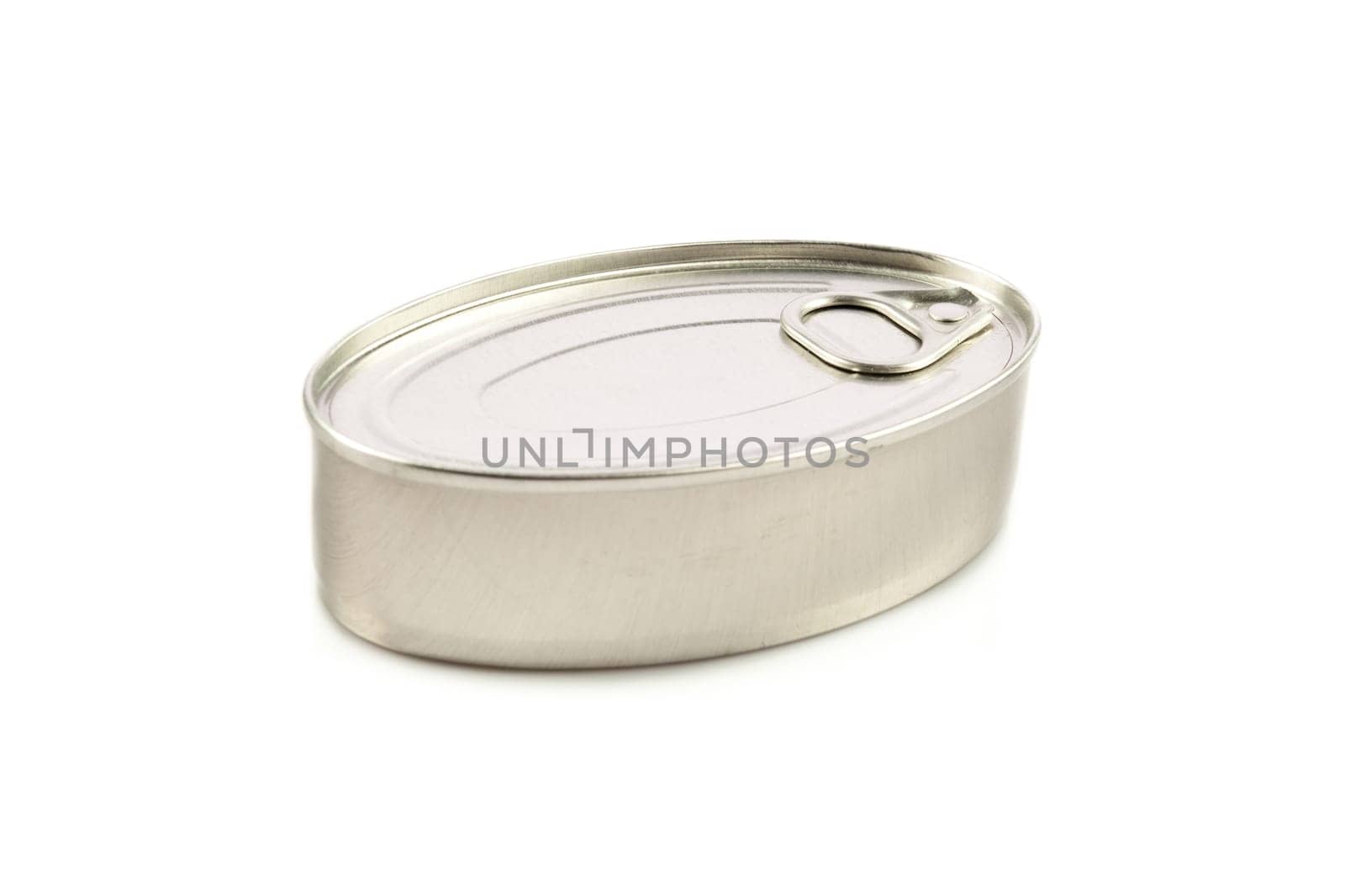 Tin can isolated on white.  studio shot of a tin can isolated with clipping path
