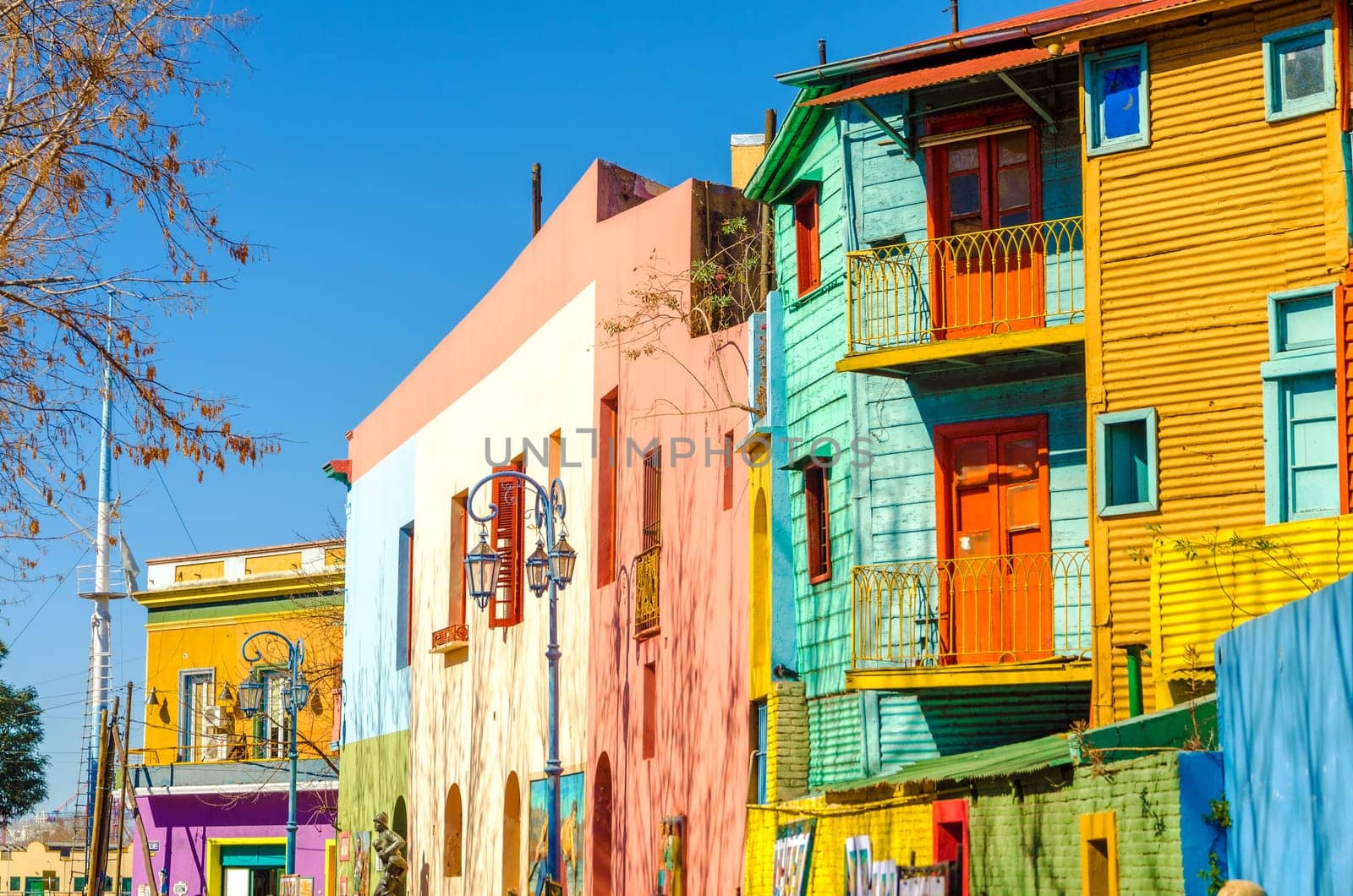 Bright colors of Caminito street in La Boca neighborhood of Buenos Aires, Argentina