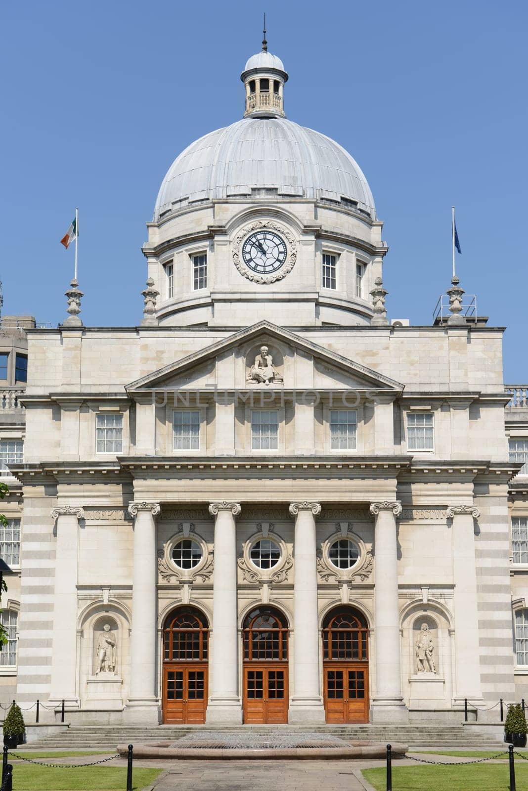 Department of the Taoiseach (the title of the deputy prime minister) at Government Buildings. Dublin, Merrion Street, Ireland.
