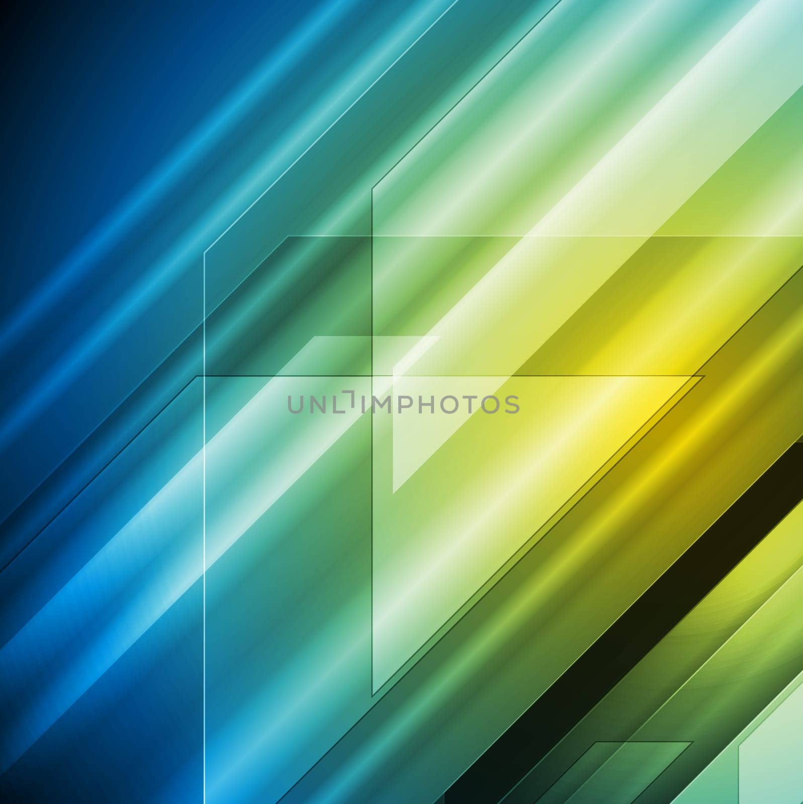 Abstract blue and yellow tech design. Vector background eps 10