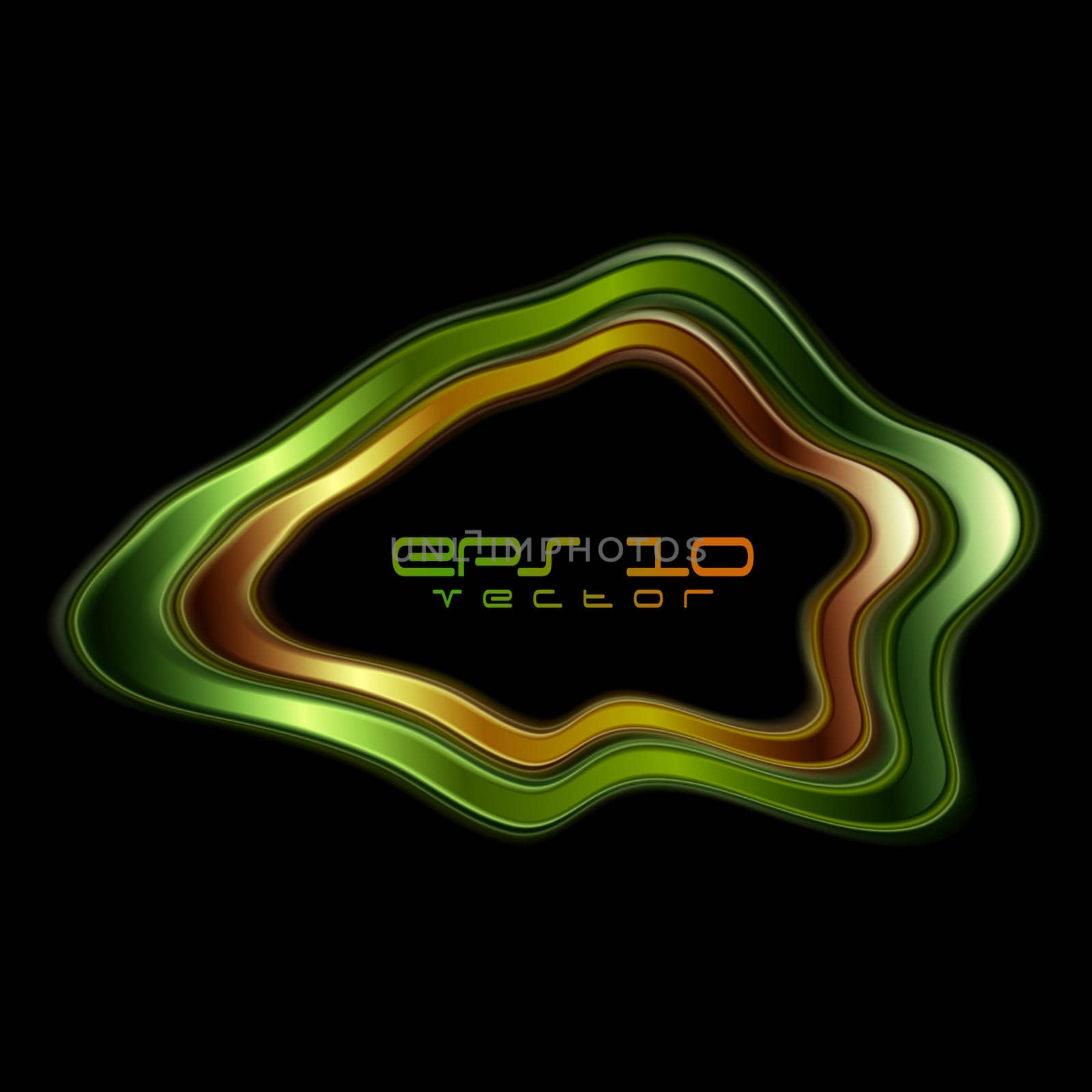 Abstract glossy shape. Vector background eps 10
