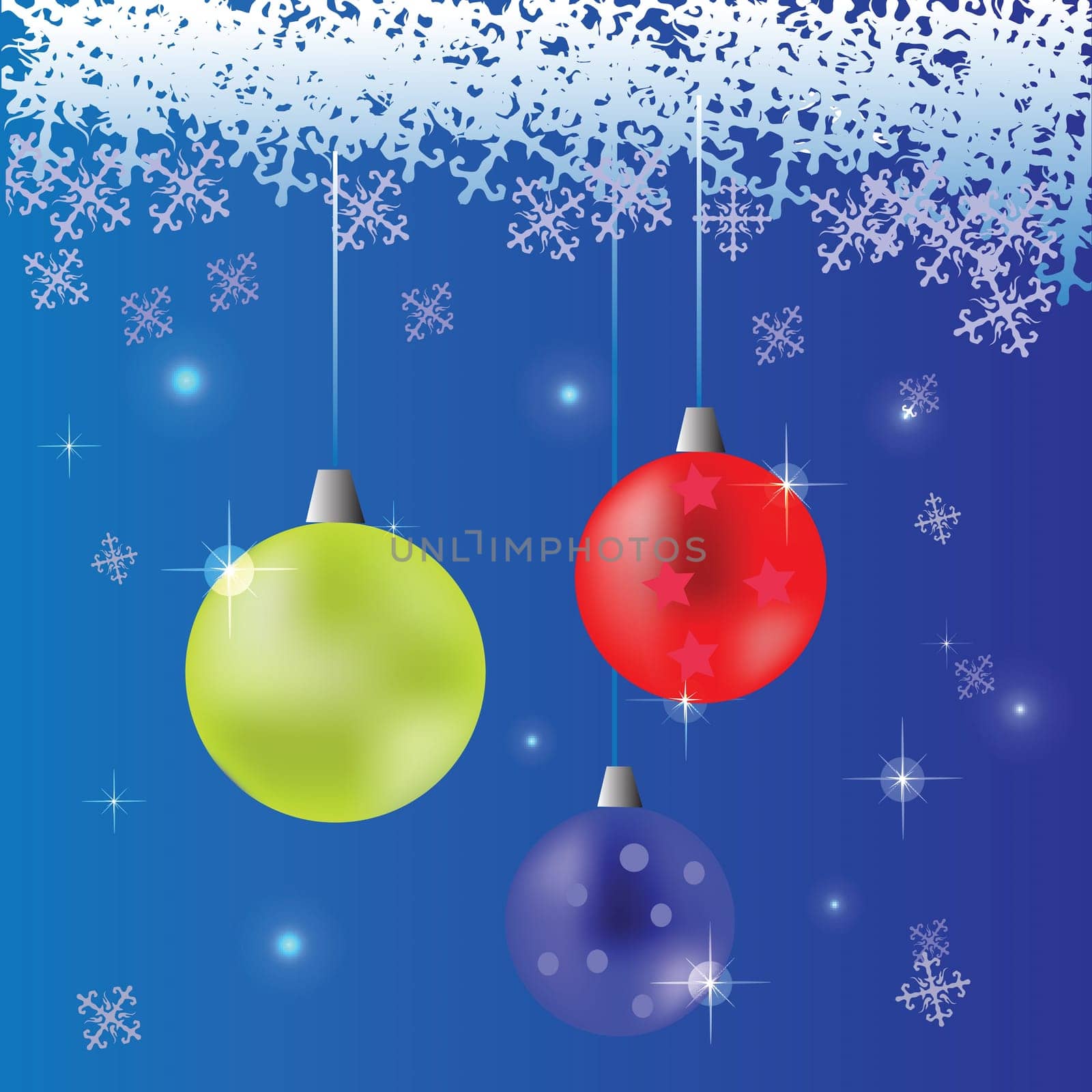 colorful illustration with new year background for your design