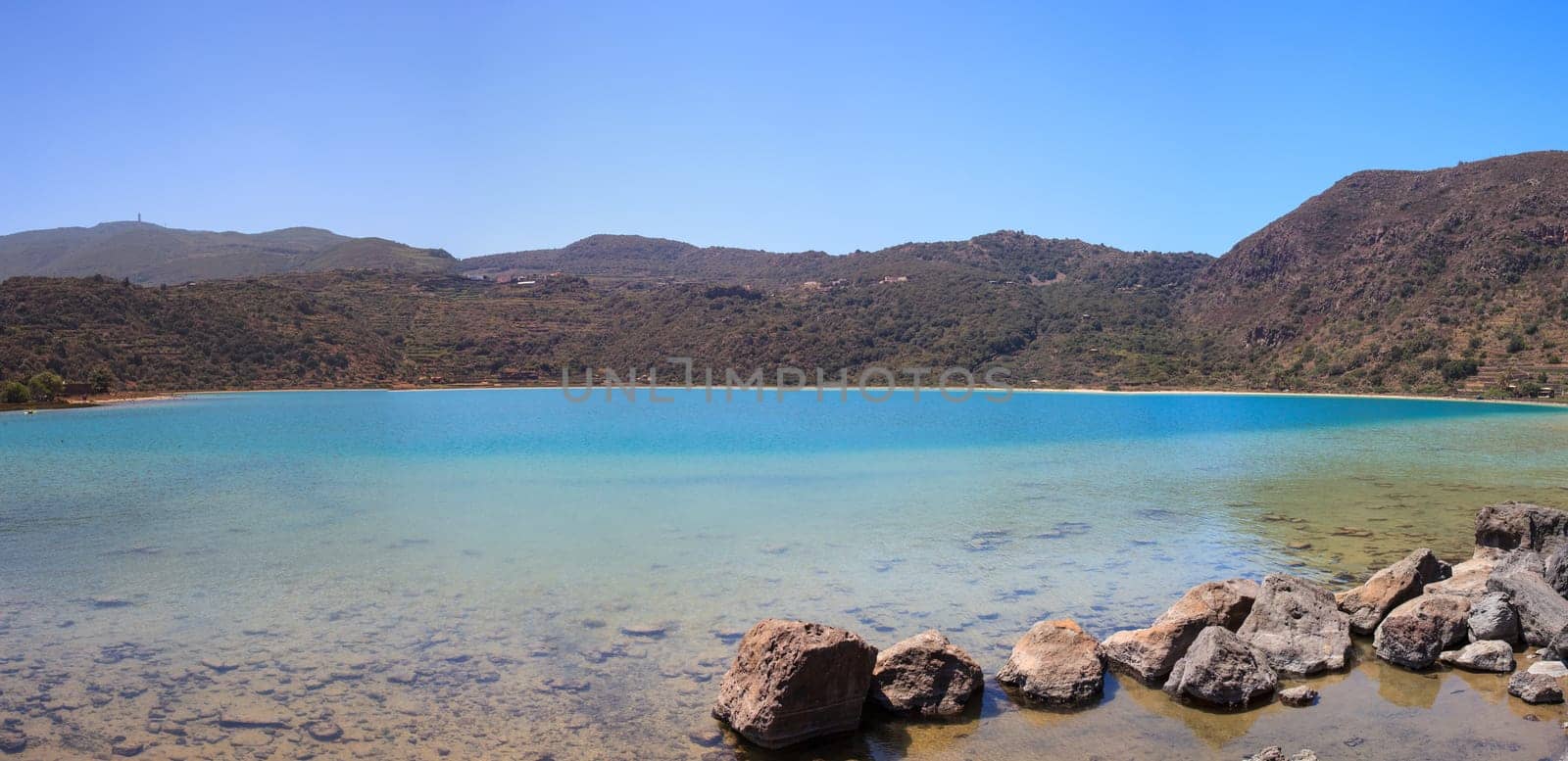 View of Lago di Venere in Pantelleria, Sicily