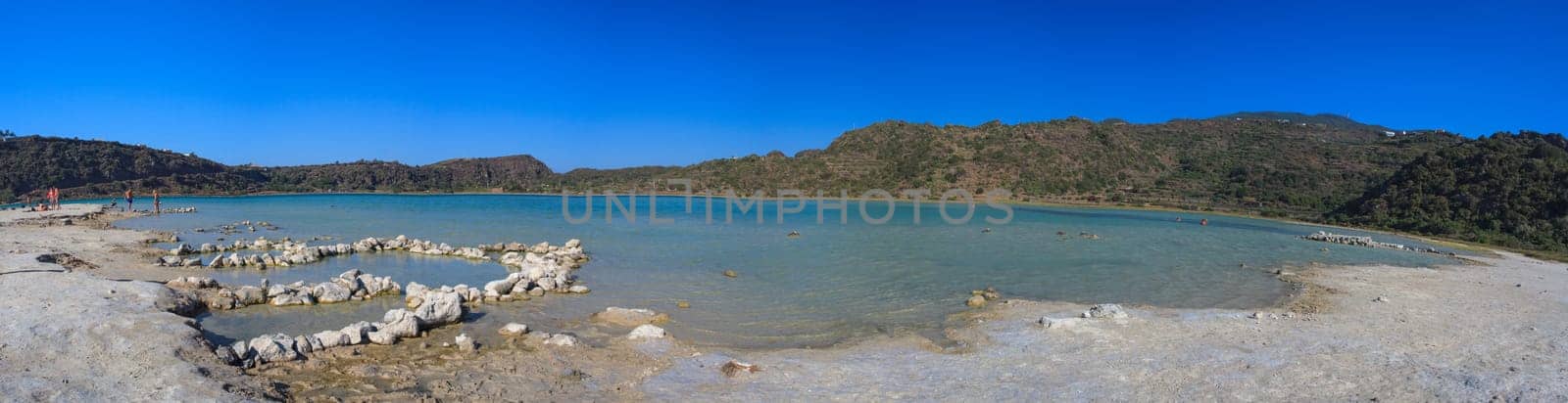 View of  thermal waters in the Lago di Venere in Pantelleria, Sicily