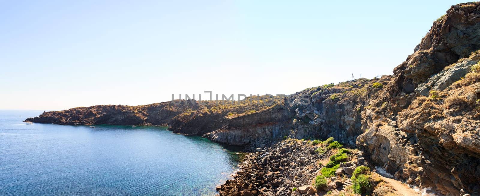 View of coast in Pantelleria island, Sicily