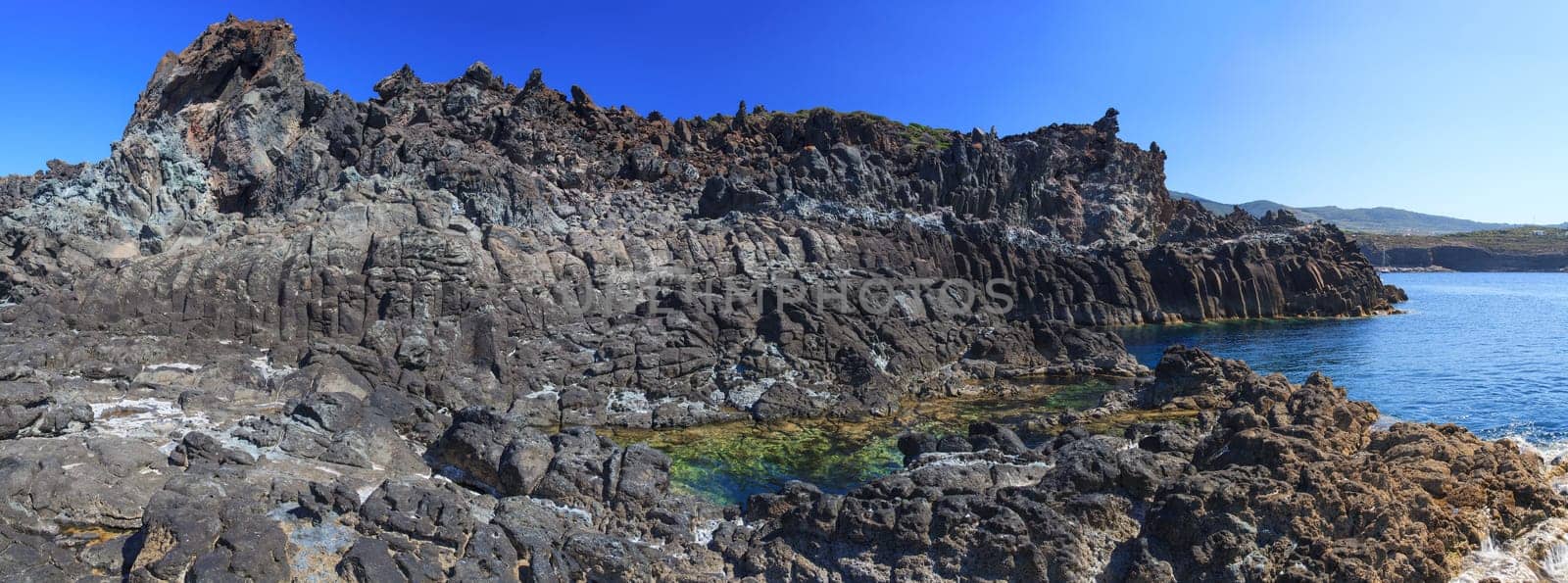 View of coast in Pantelleria island, Sicily