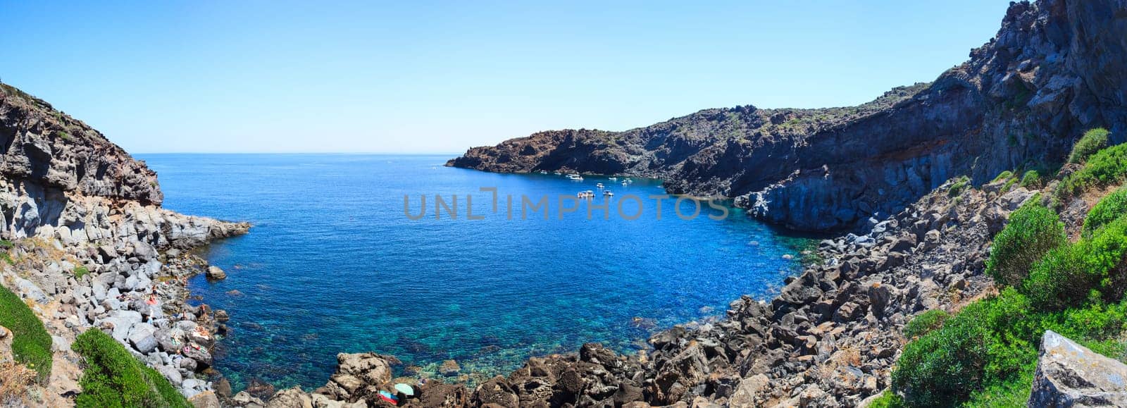 View of coast in Pantelleria island, Sicily