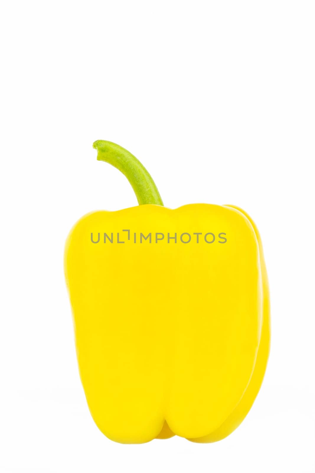 A ripe yellow pepper,exempt