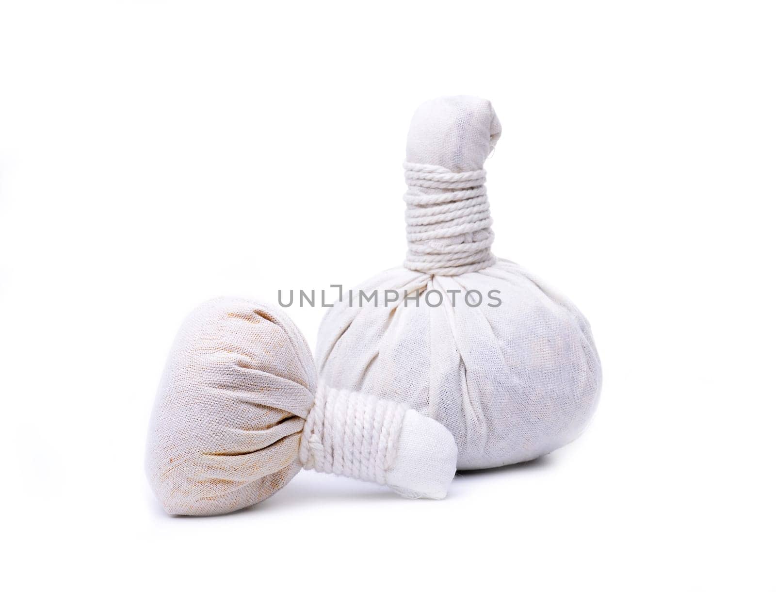Herbal stamp on white background