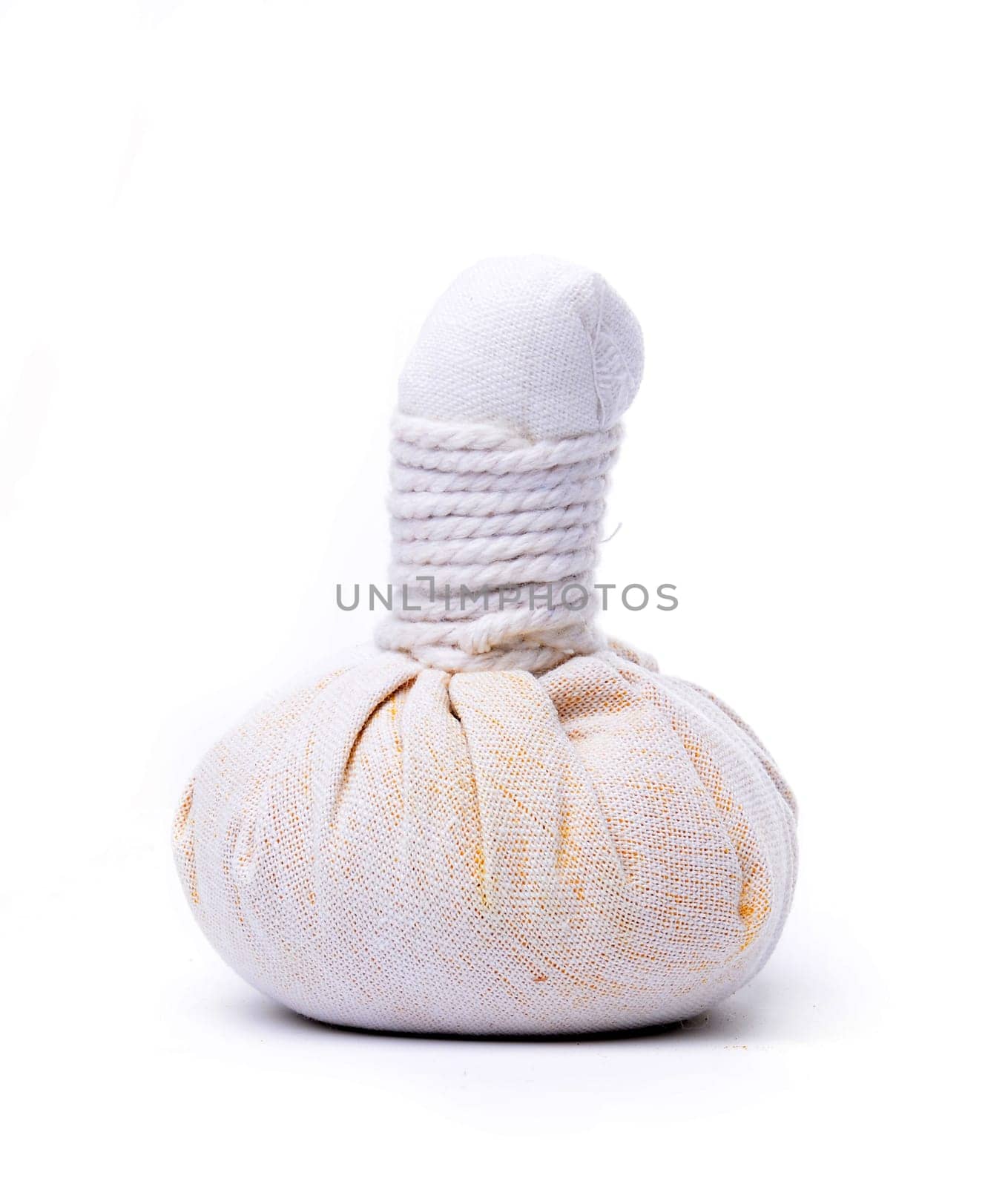 Herbal stamp on white background