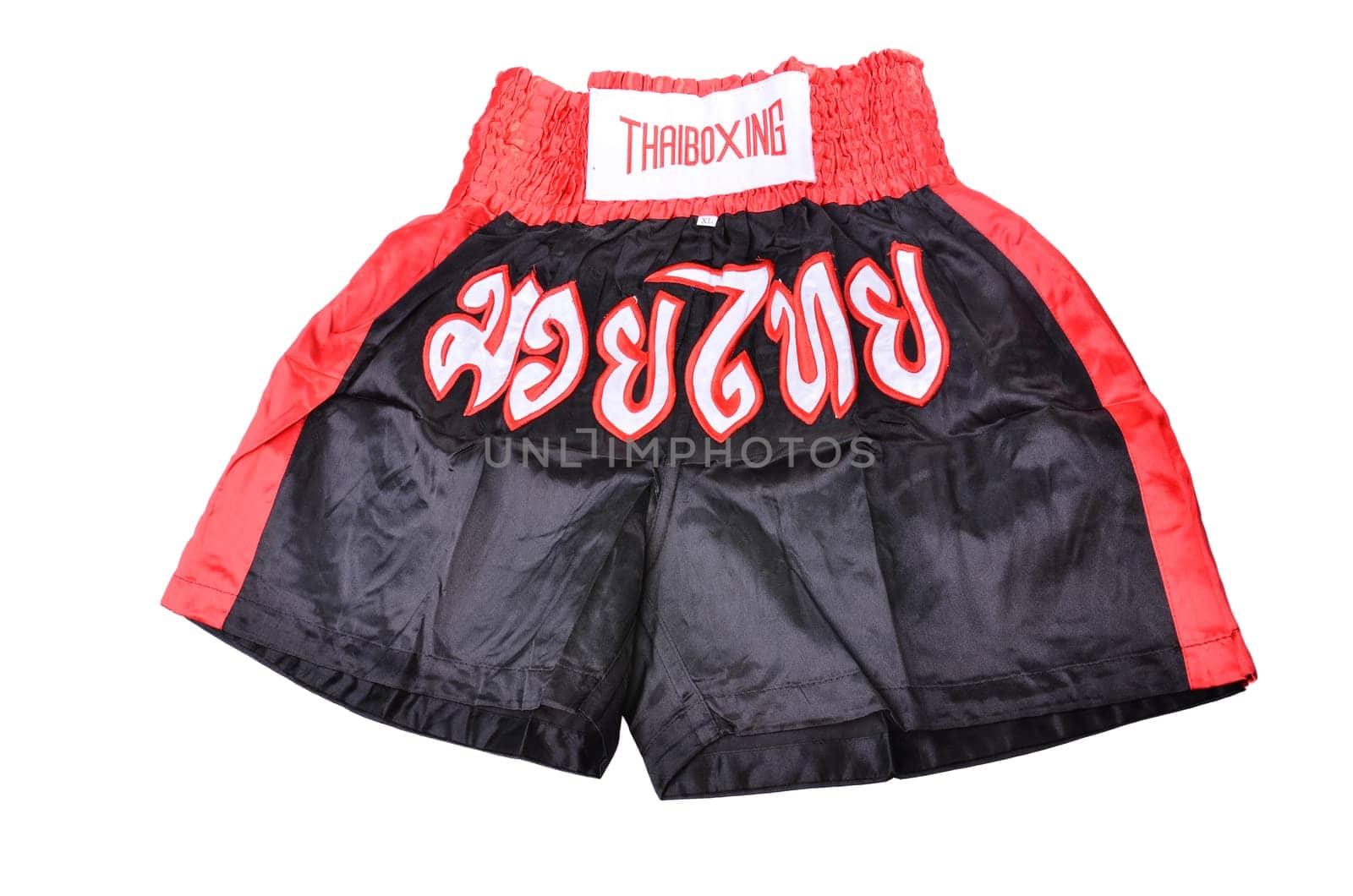 muay thai pants on white background