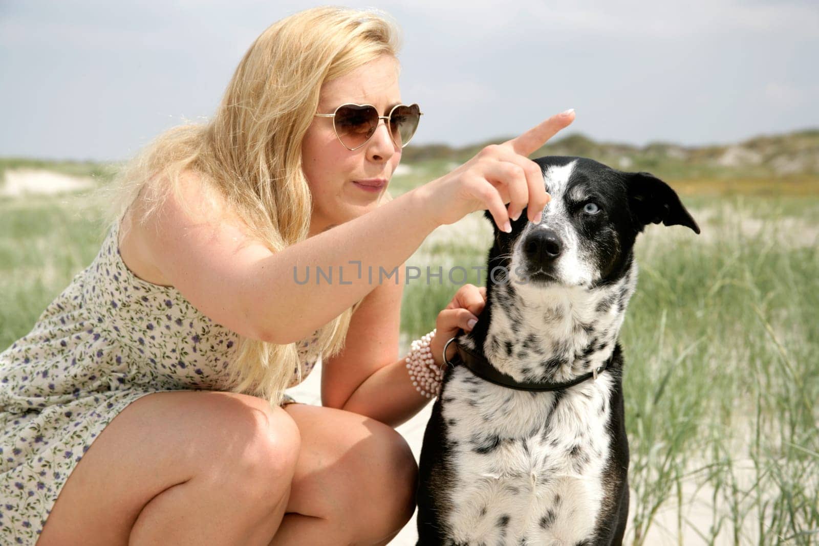 Young woman with dog