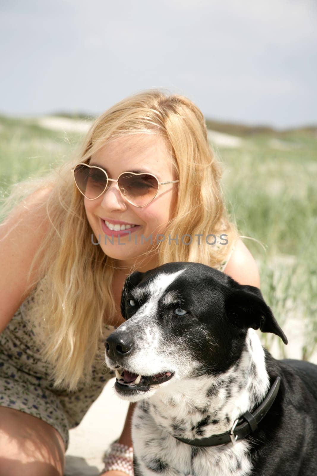 Young woman with dog