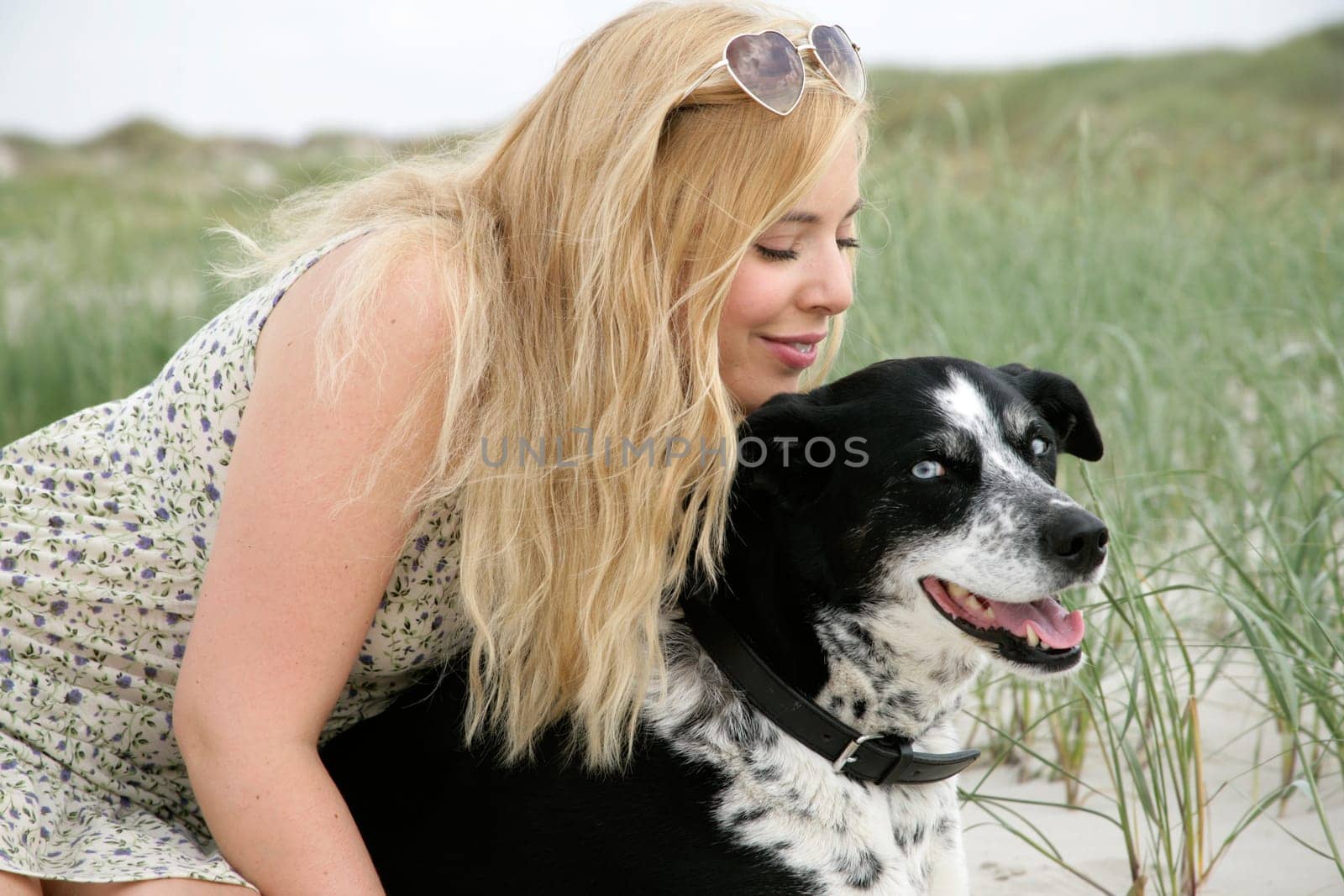 Young woman with dog