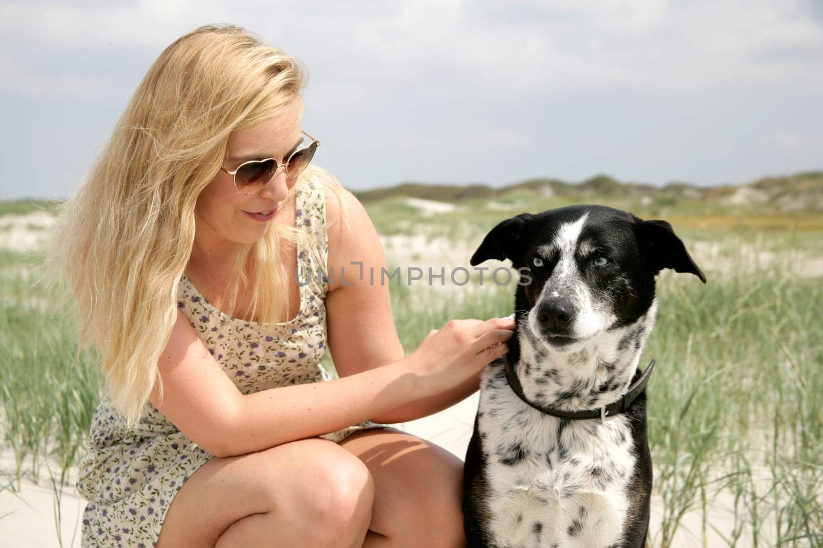 Young woman with dog