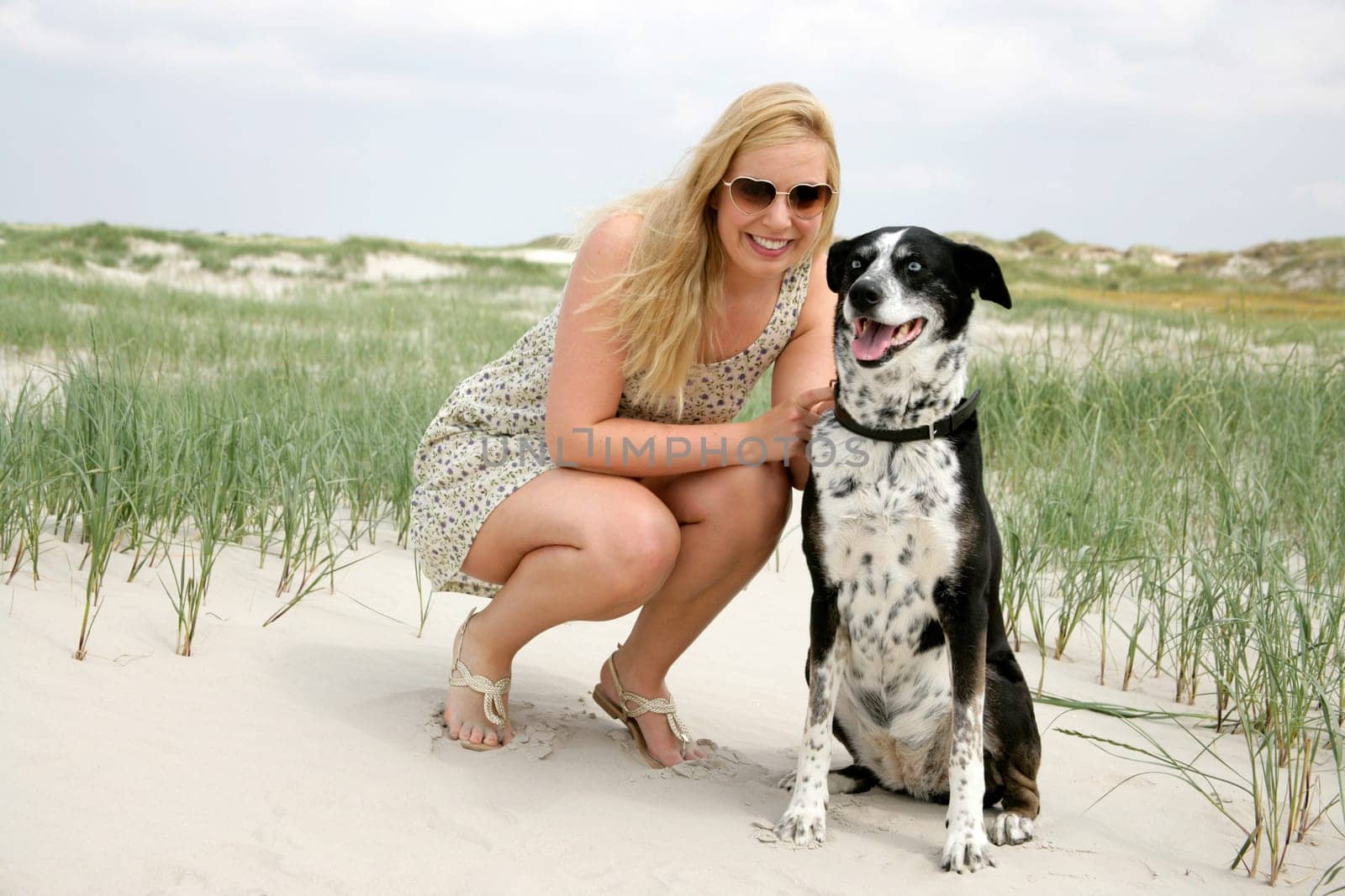Young woman with dog
