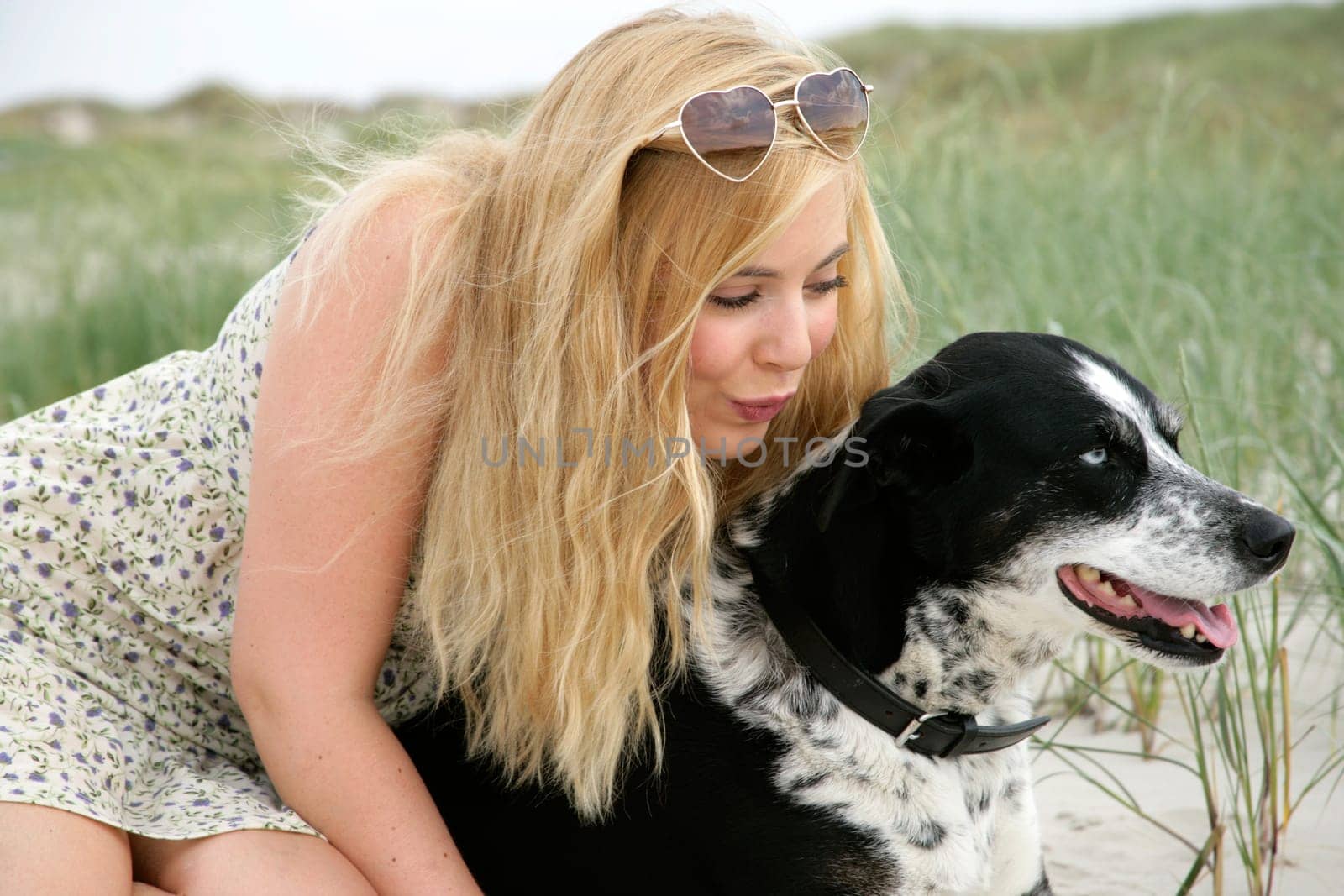 Young woman with dog