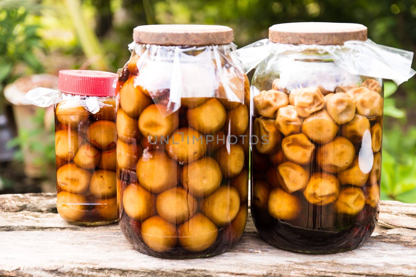 Pickled lemon in a glass jar