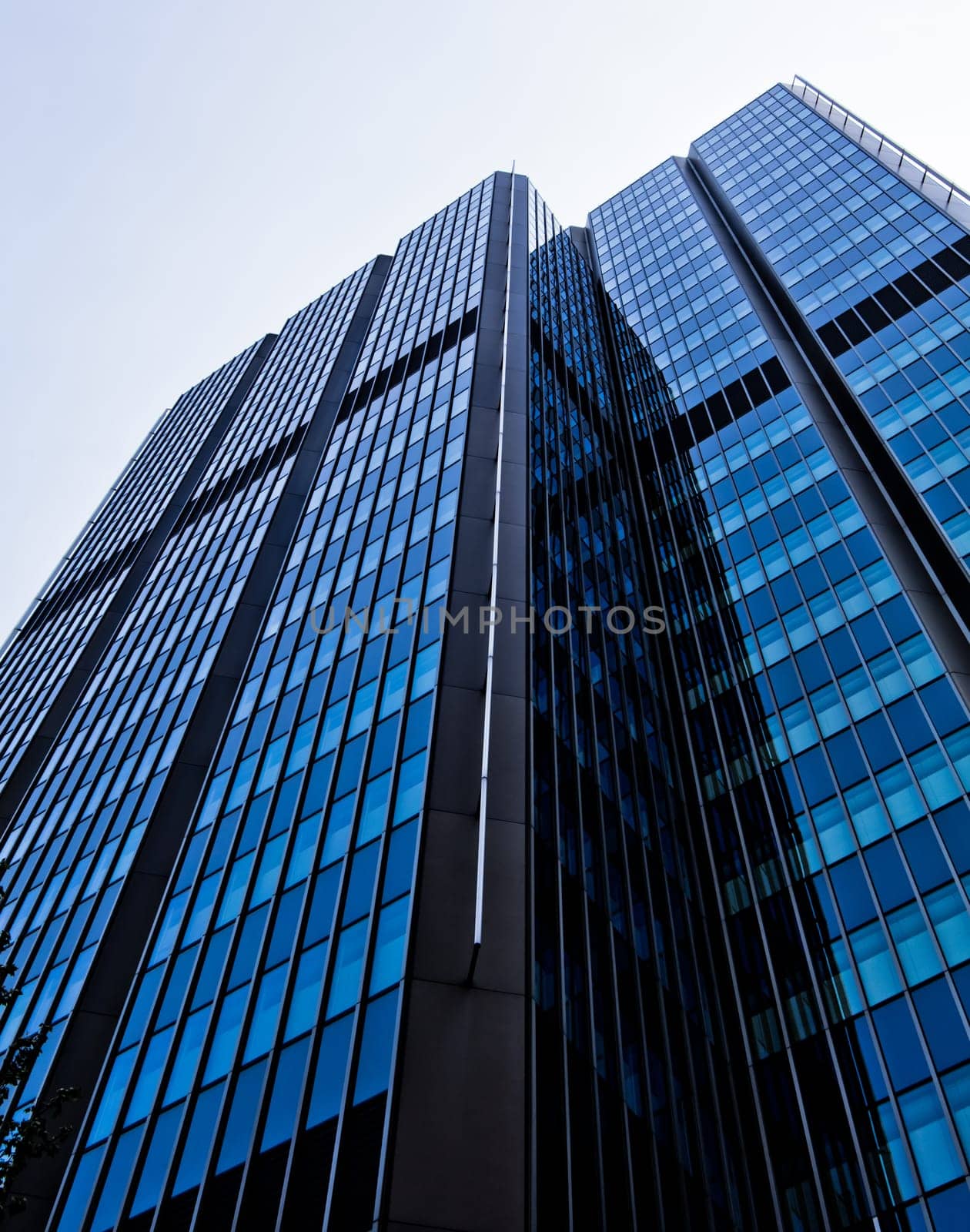 office buildings.  Modern glass building exterior