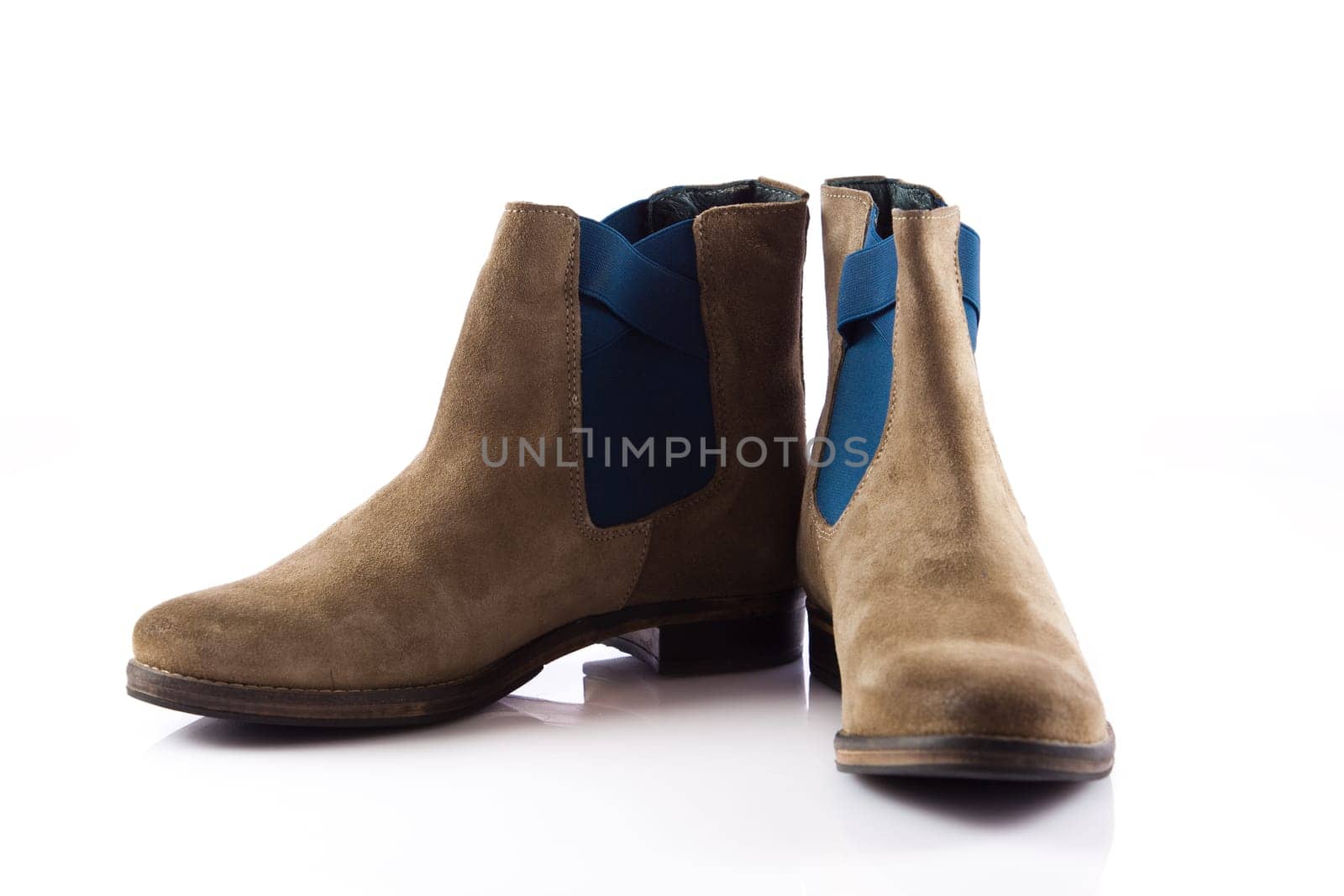 Winter shoes isolated on a white background. female boots