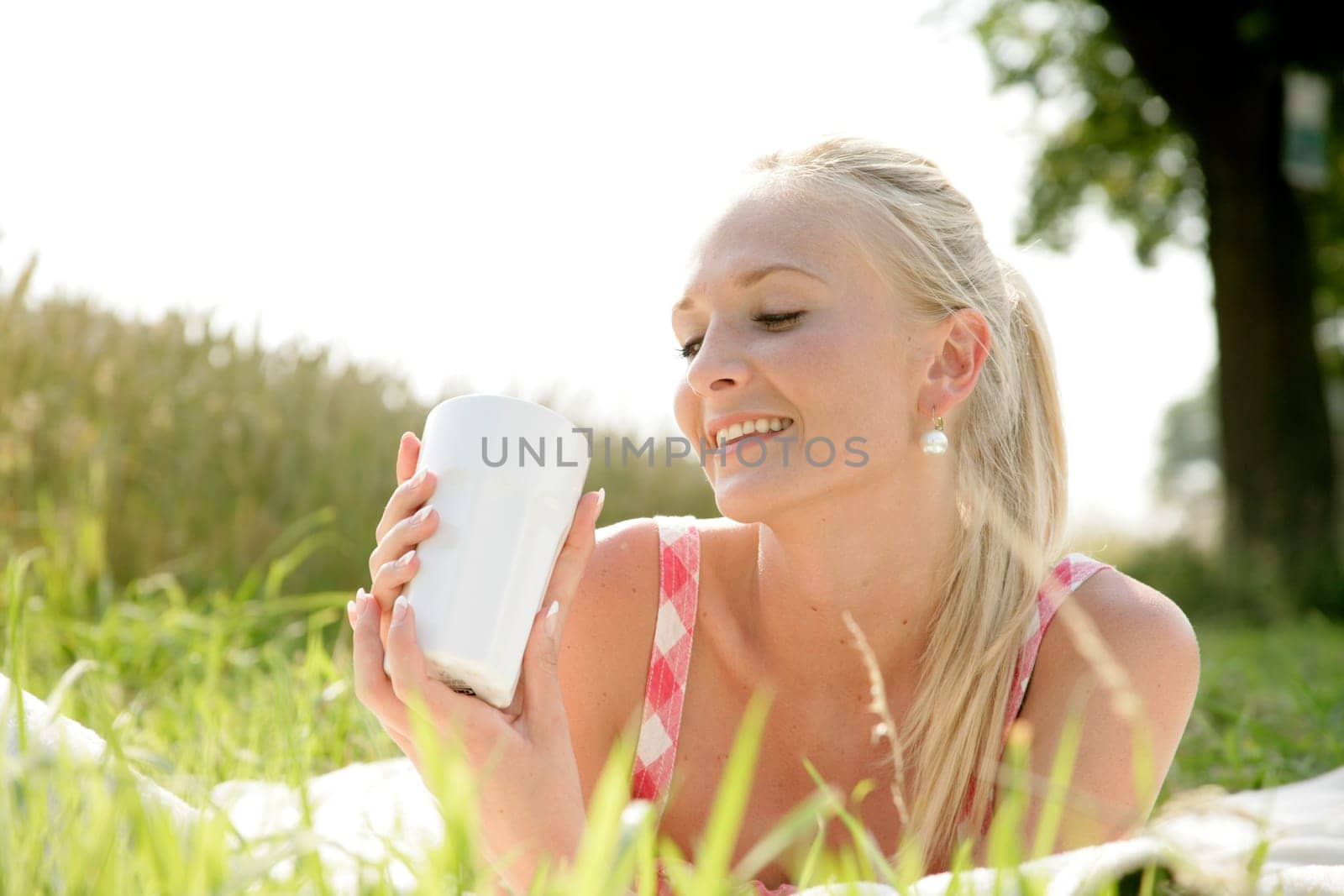 Young blonde woman