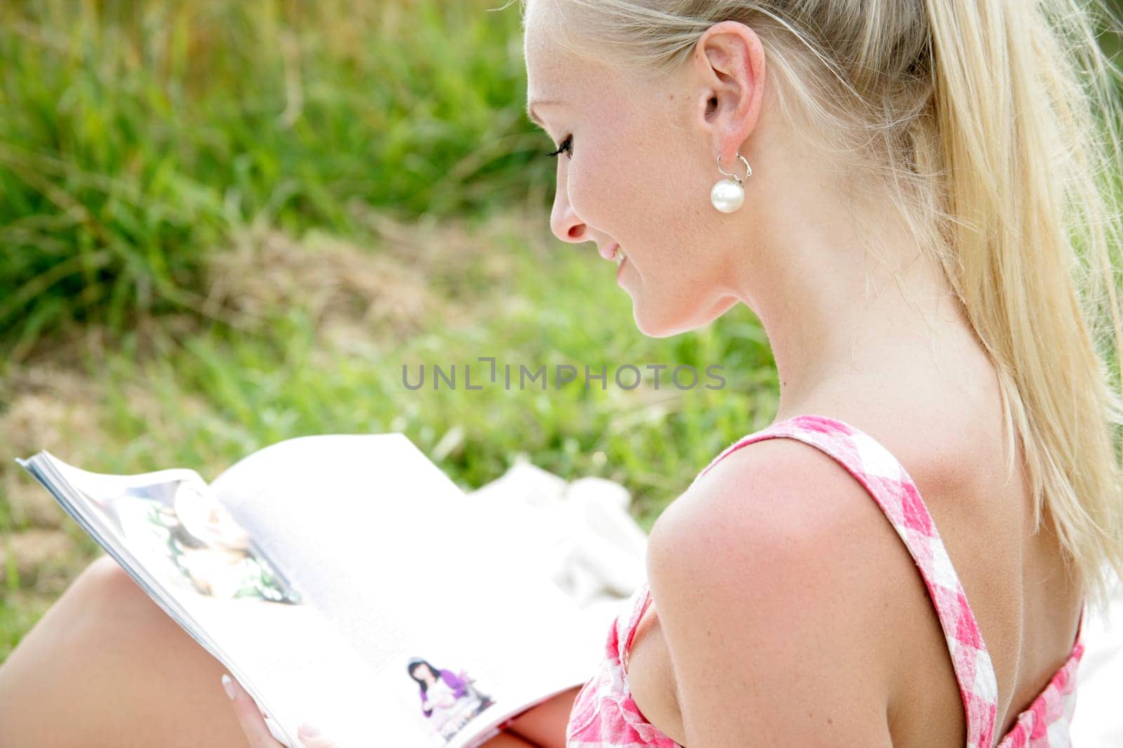 Young woman reading