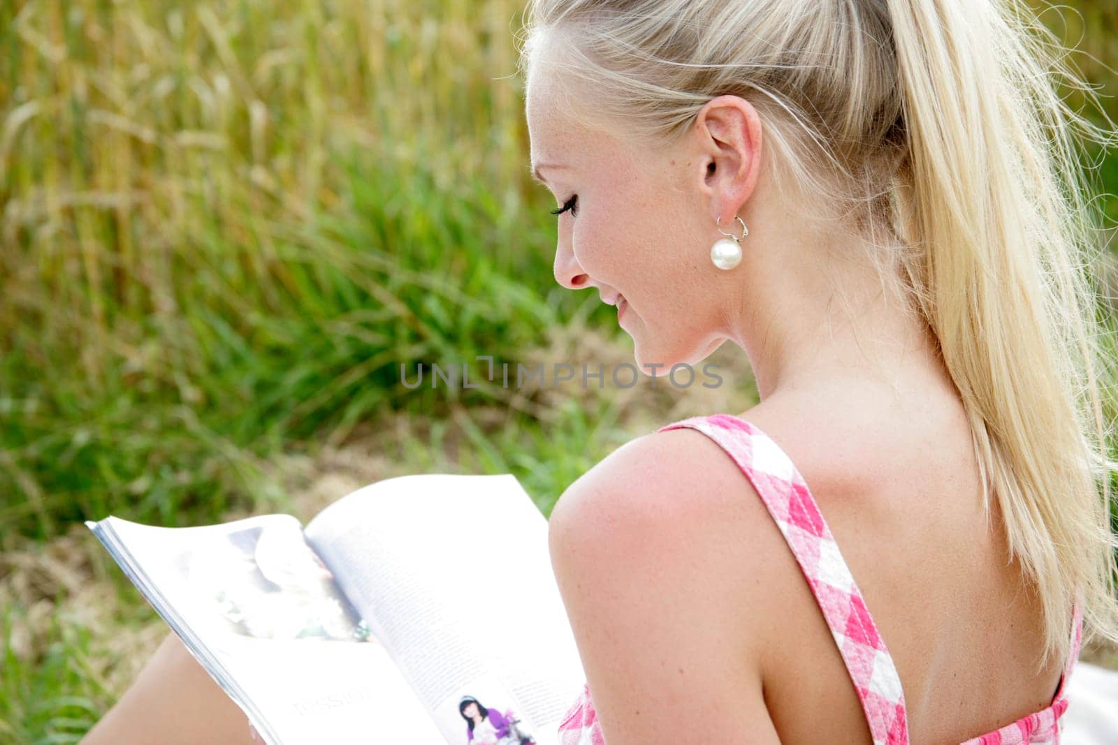 Young woman reading