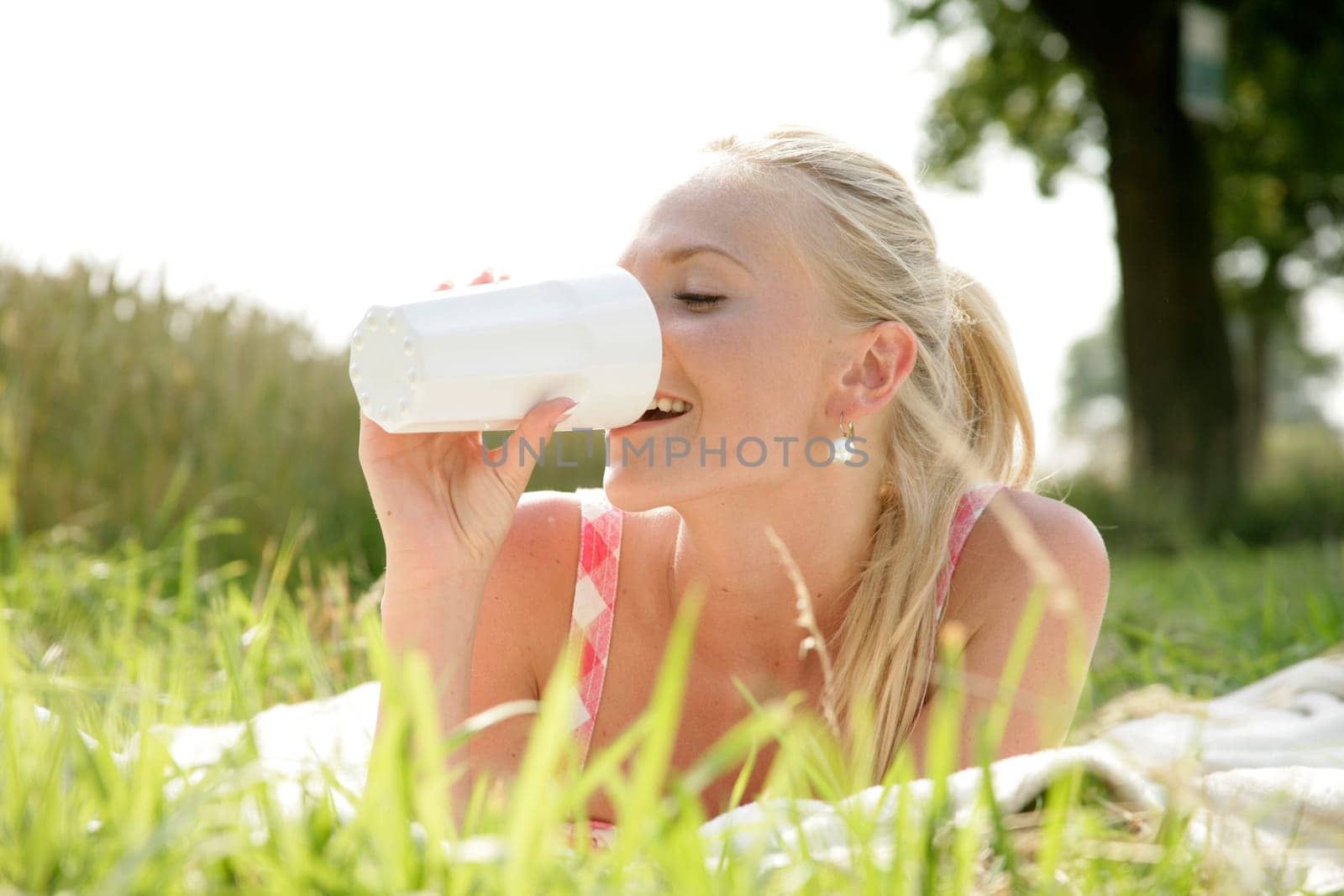 Young blonde woman