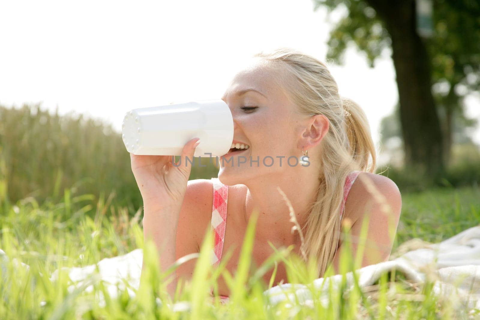 Young blonde woman