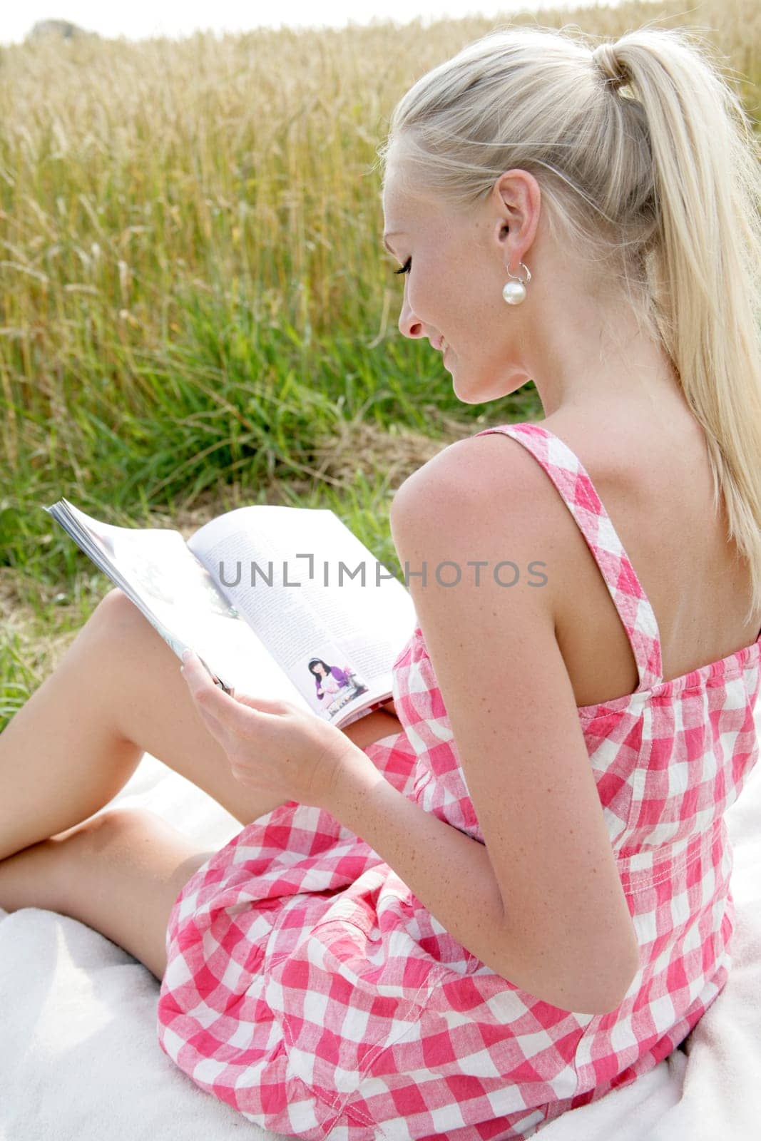 Young woman reading