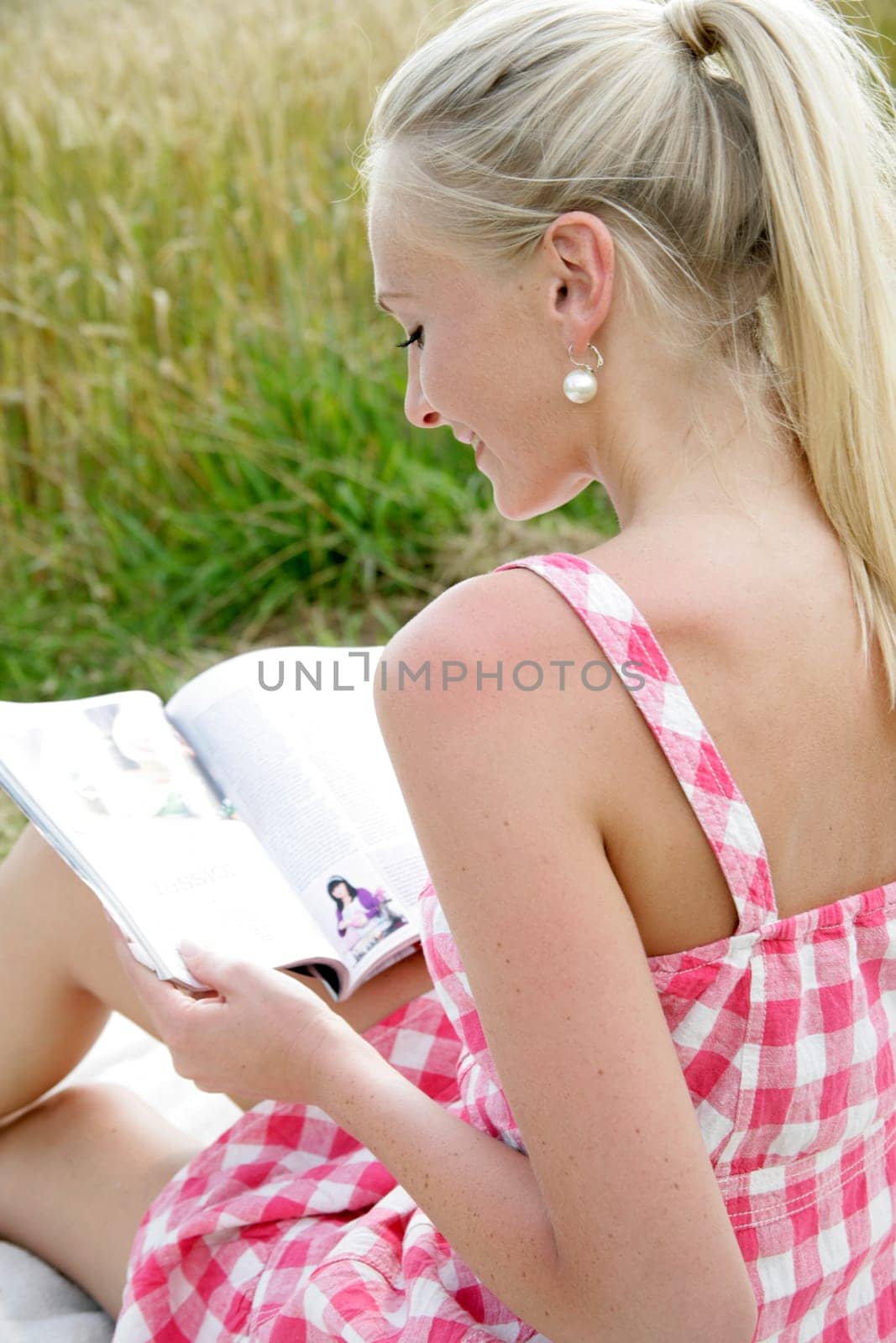 Young woman reading