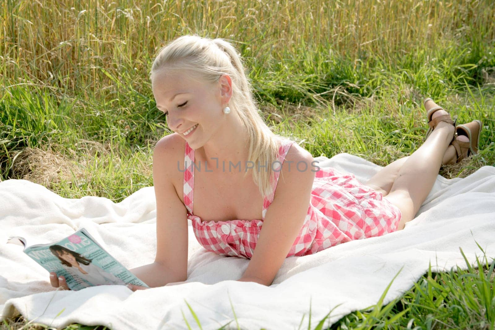 Young woman reading