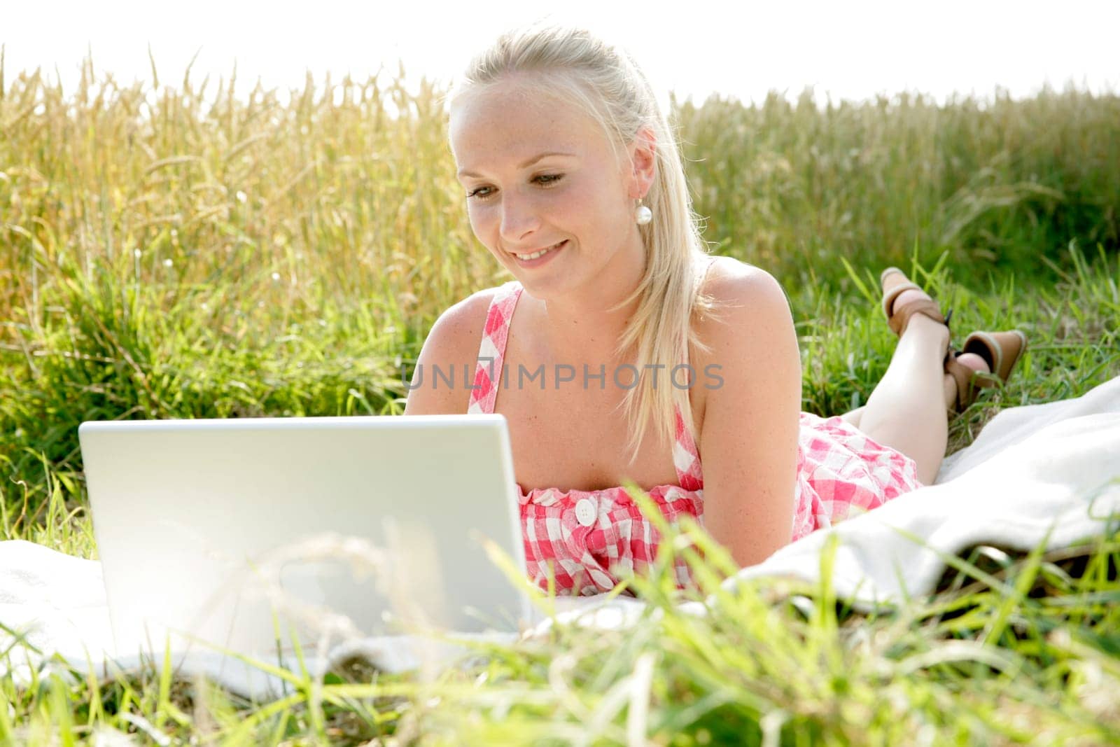 Young woman with laptop