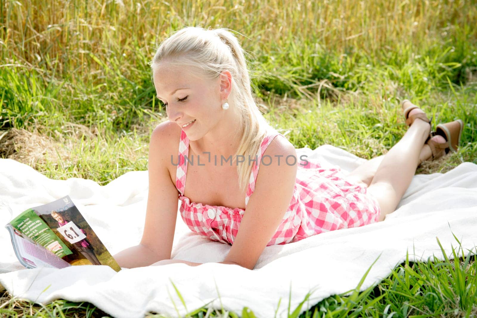 Young woman reading